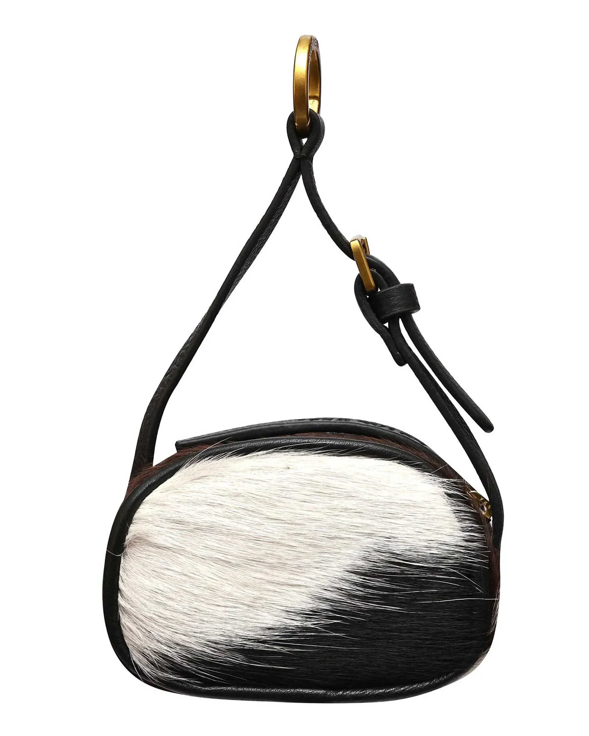 Sophia Micro Bag Charm - Grey cowhide - Myra USA