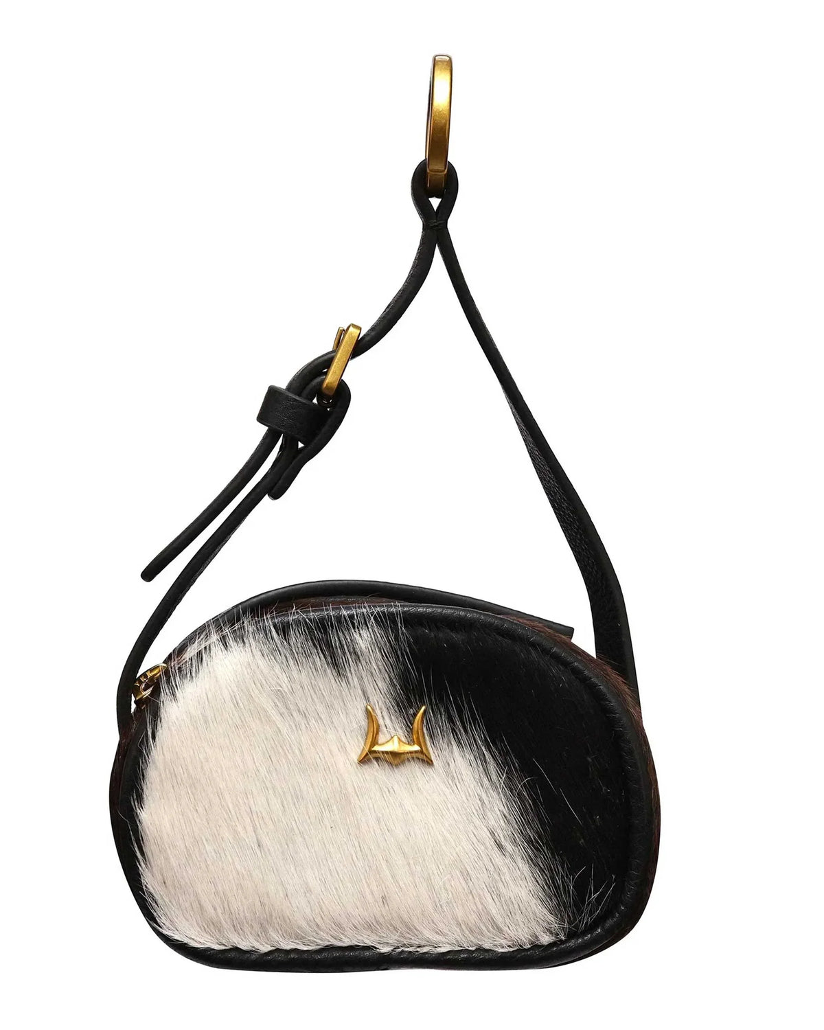 Sophia Micro Bag Charm - Grey cowhide - Myra USA