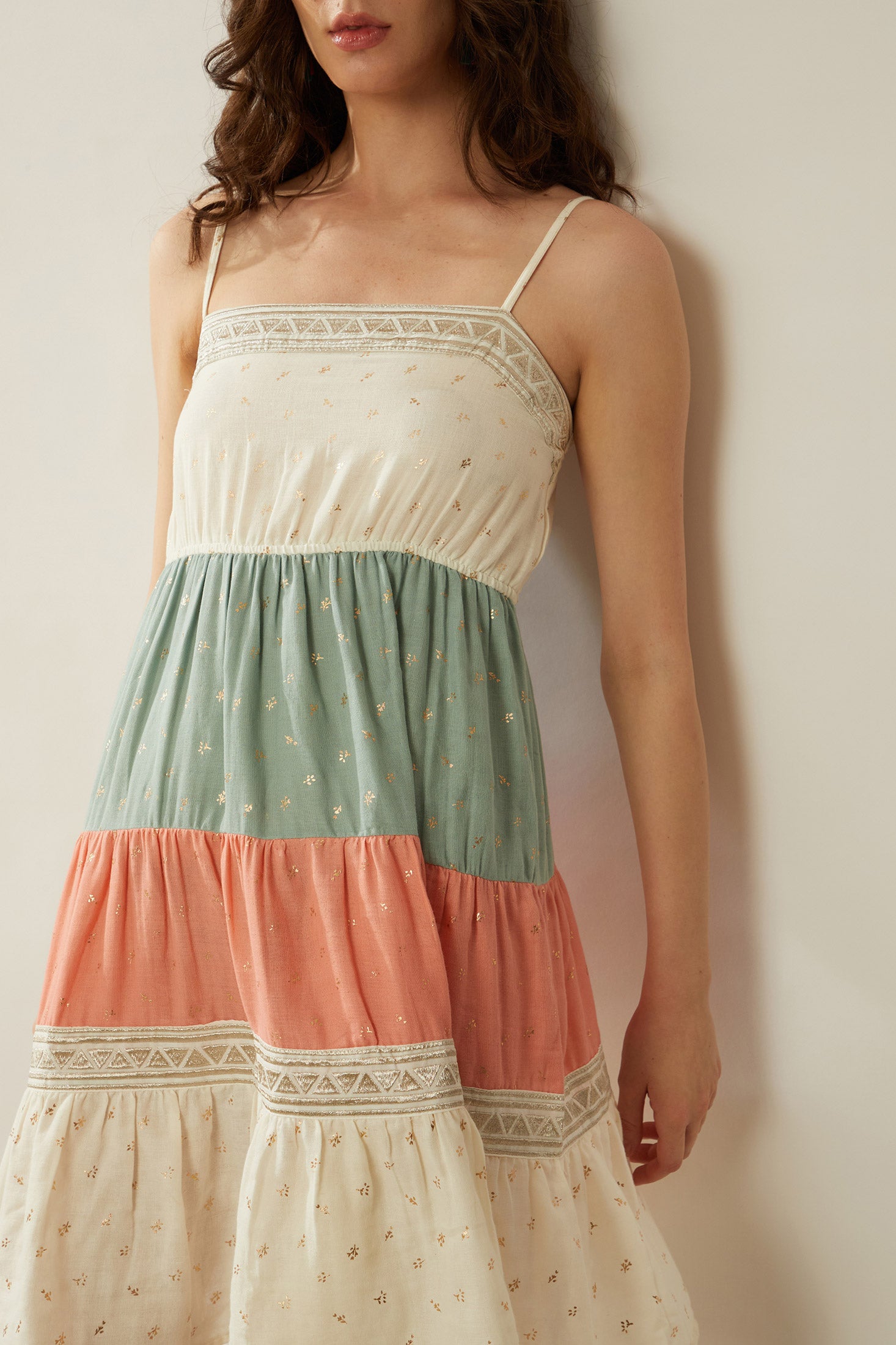 Bohera Judith Anne Color Stripe Babydoll Dress - Myra USA