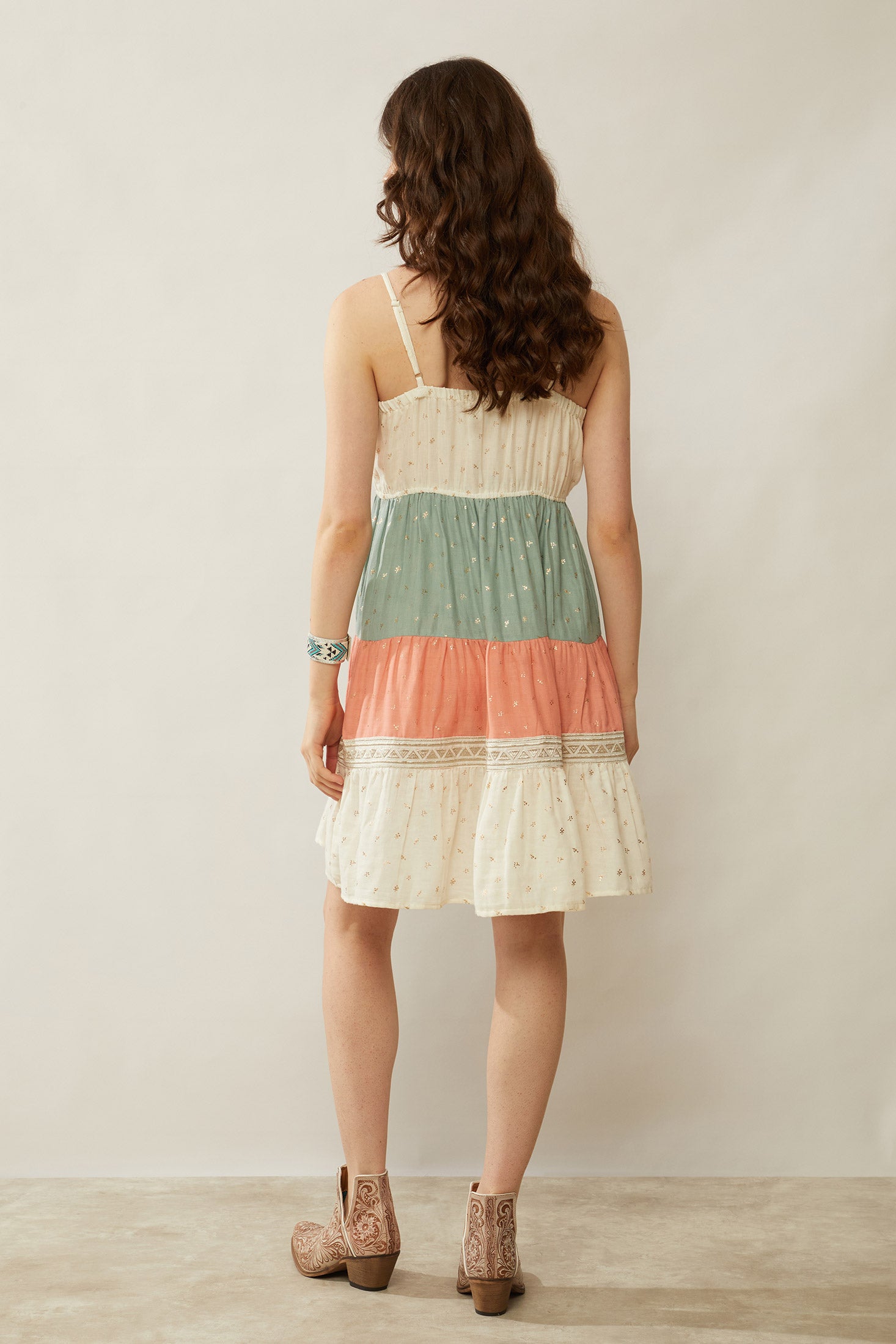 Bohera Judith Anne Color Stripe Babydoll Dress - Myra USA