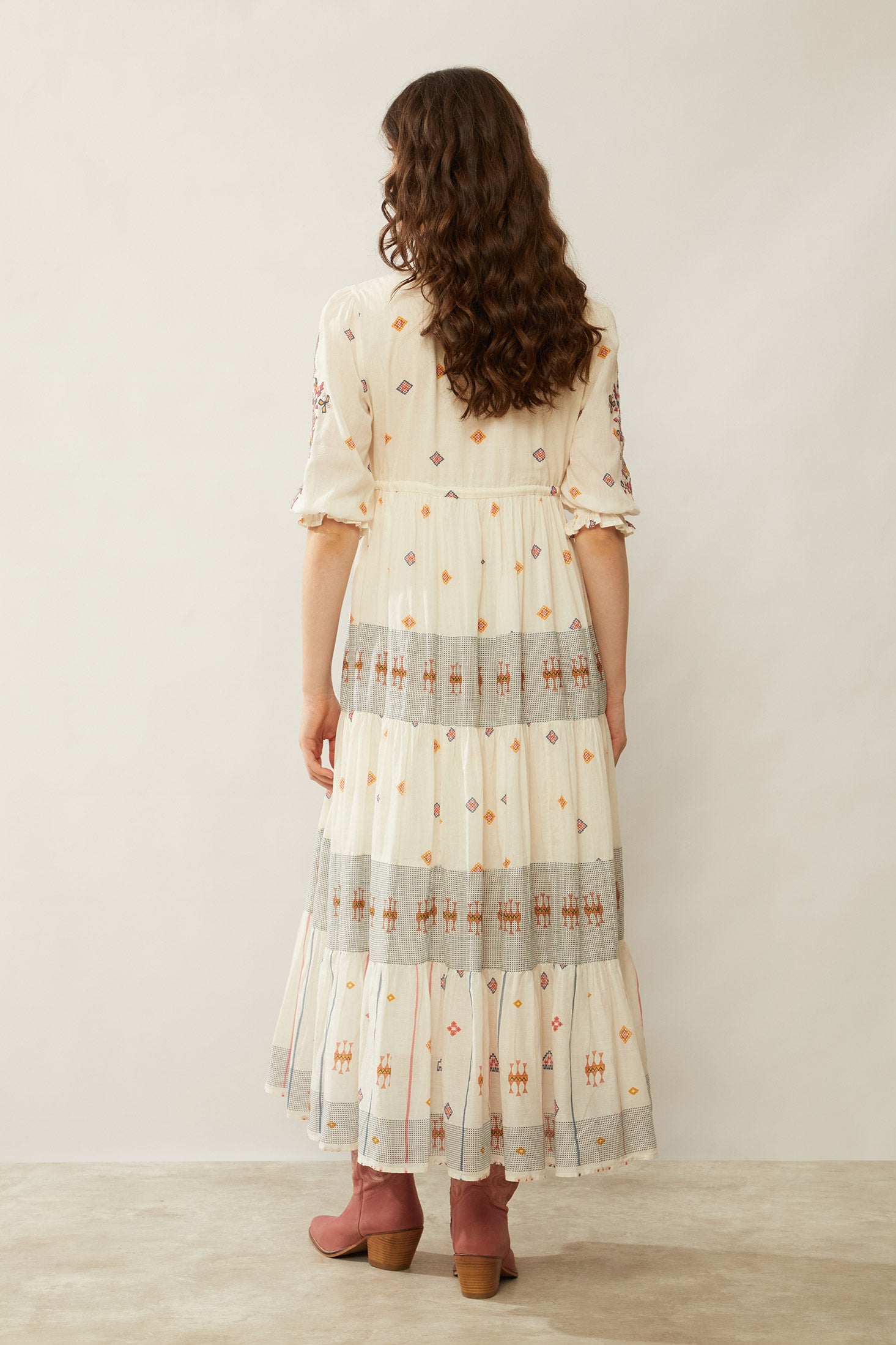 Bohera Kelani Embroidered Long DRESS - Myra USA