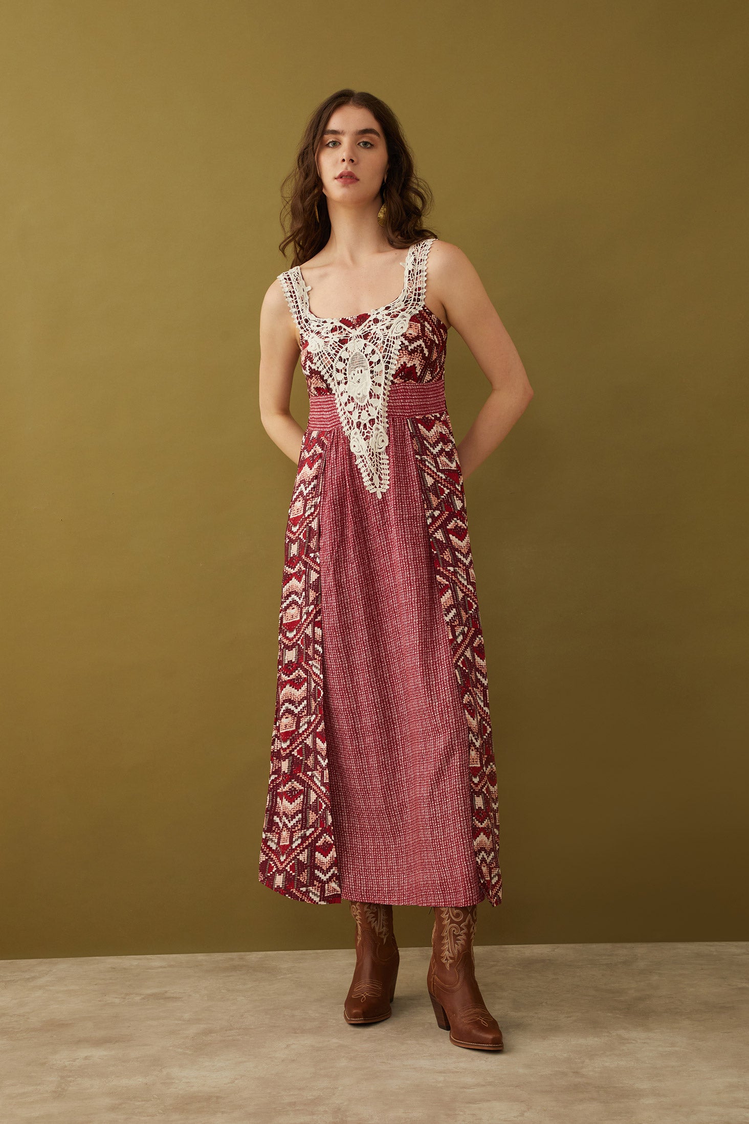 Bohera Devonnie Lace Accent Dress - Myra USA