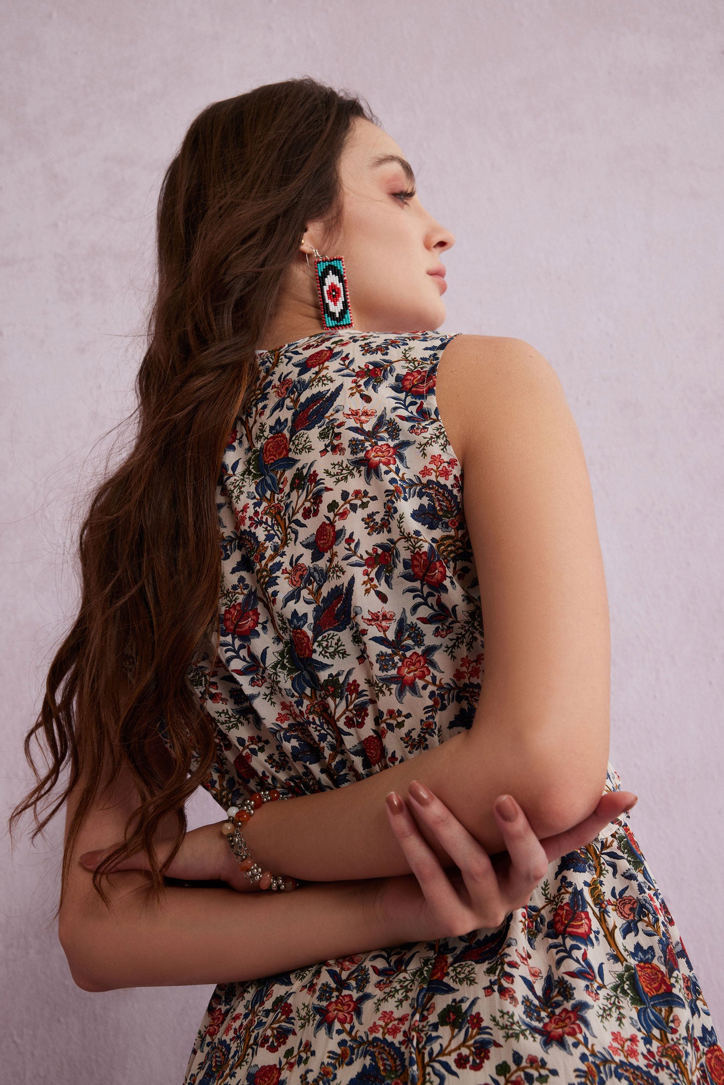 Bohera Charlemagne Paisley Sleeveless Maxi Dress - Myra USA