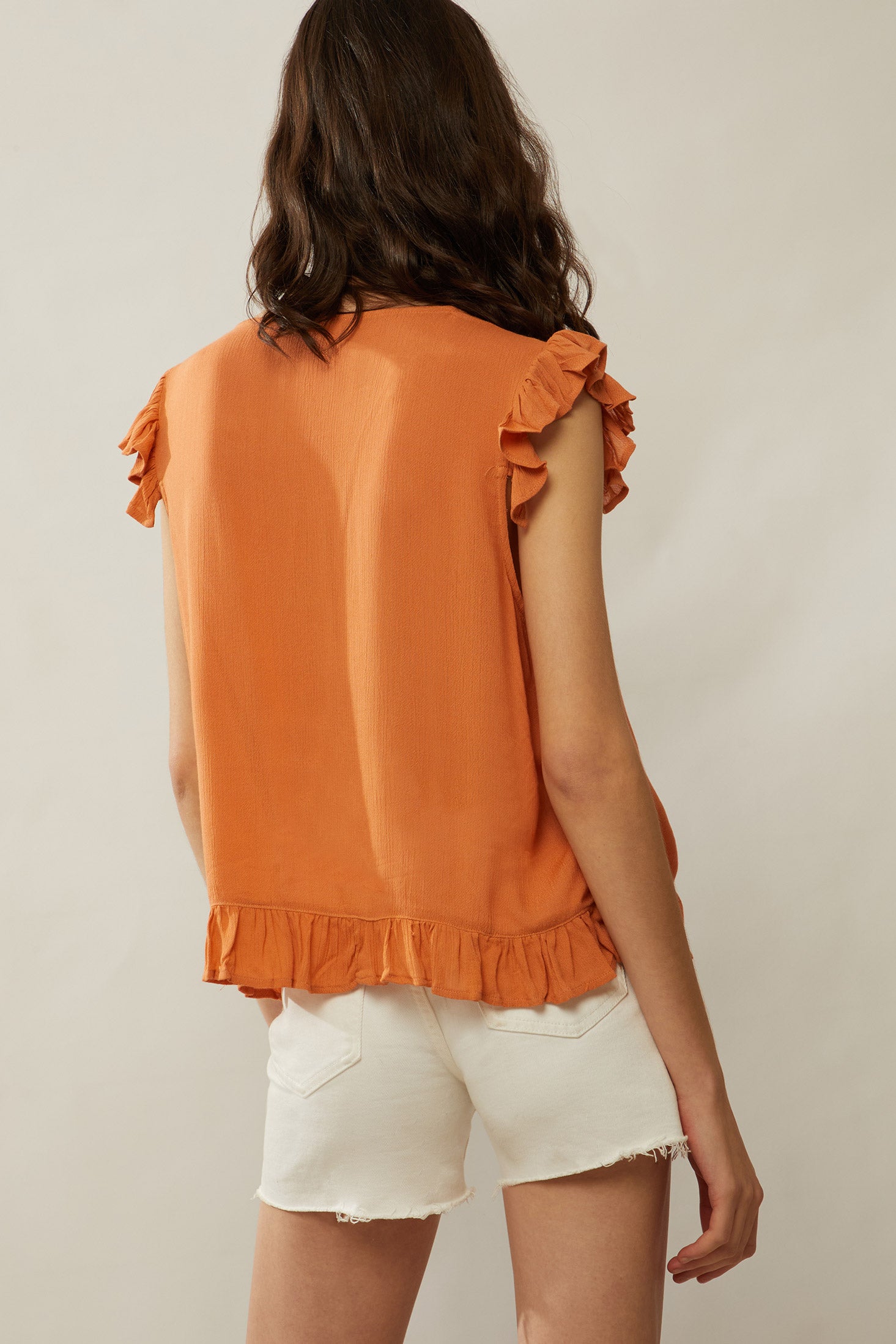 Bohera Audrey Anne Embroidered Frilled Top - Myra USA