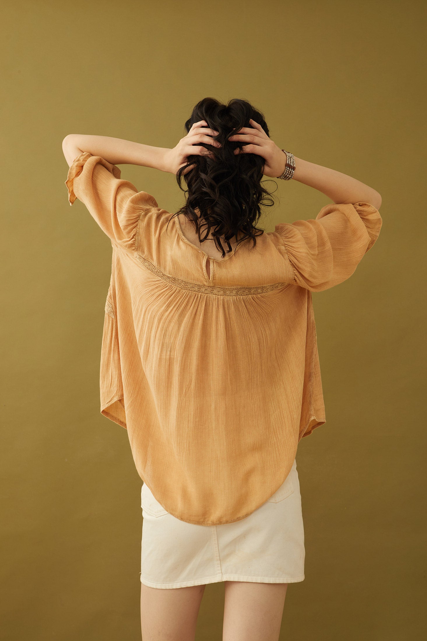 Bohera Cherise Embroidered Washed Top - Myra USA