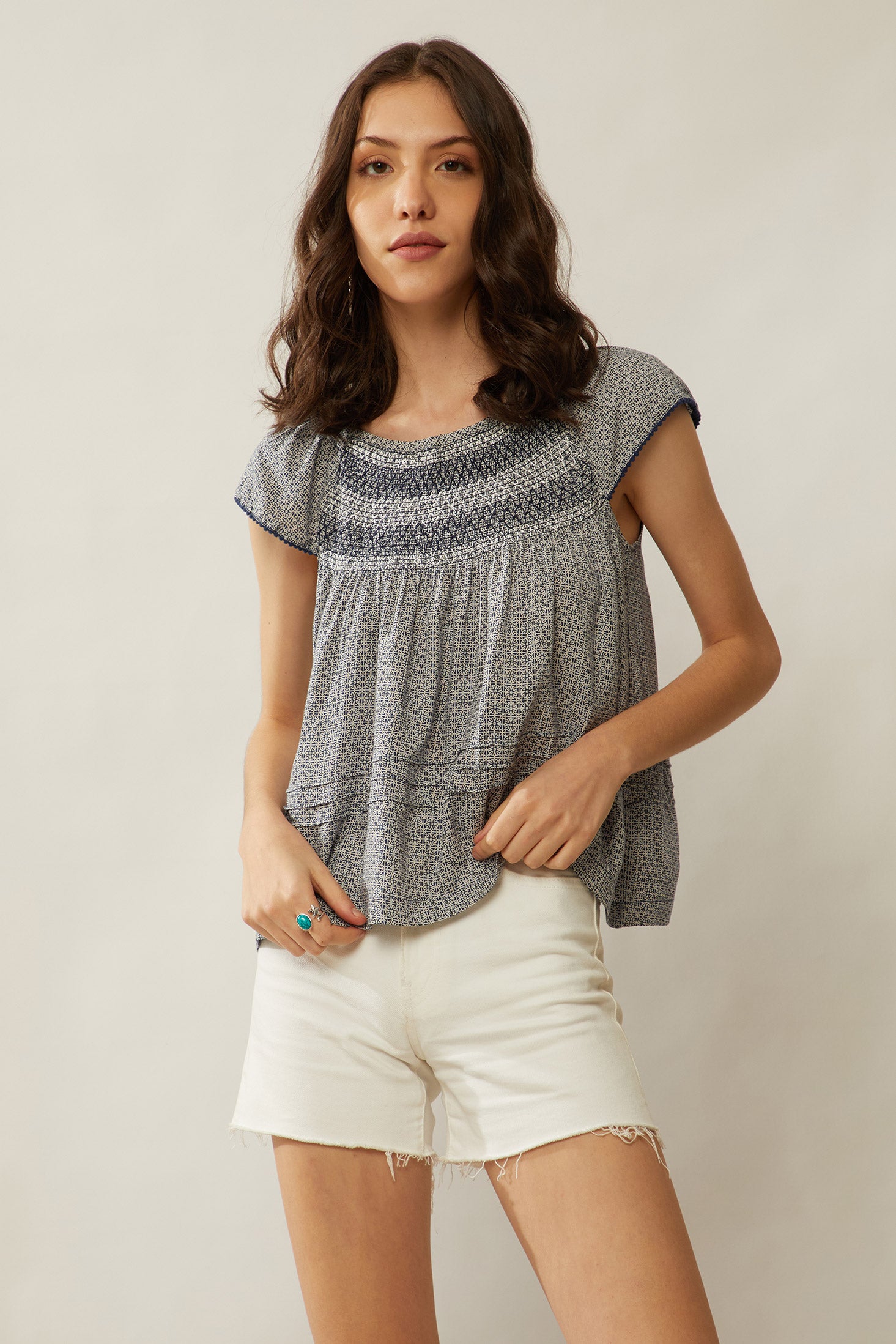Bohera Cambry Dee Washed Top - Myra USA