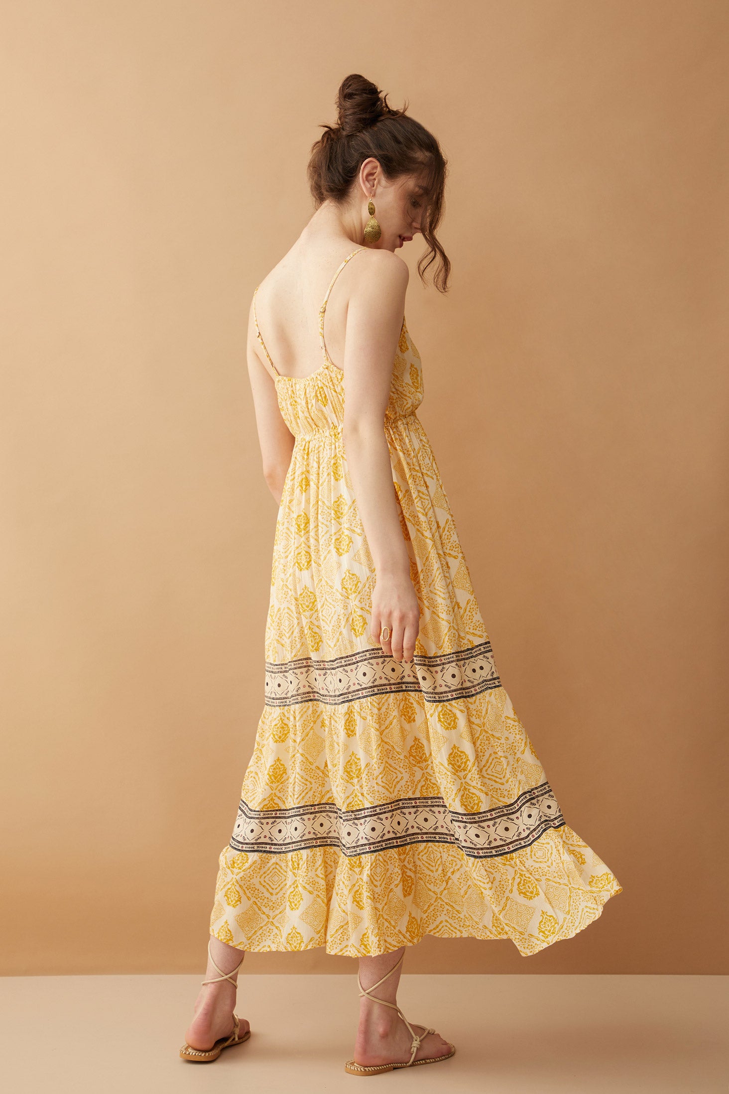 Bohera Louisa Anne V-Neck Long Dress - Myra USA