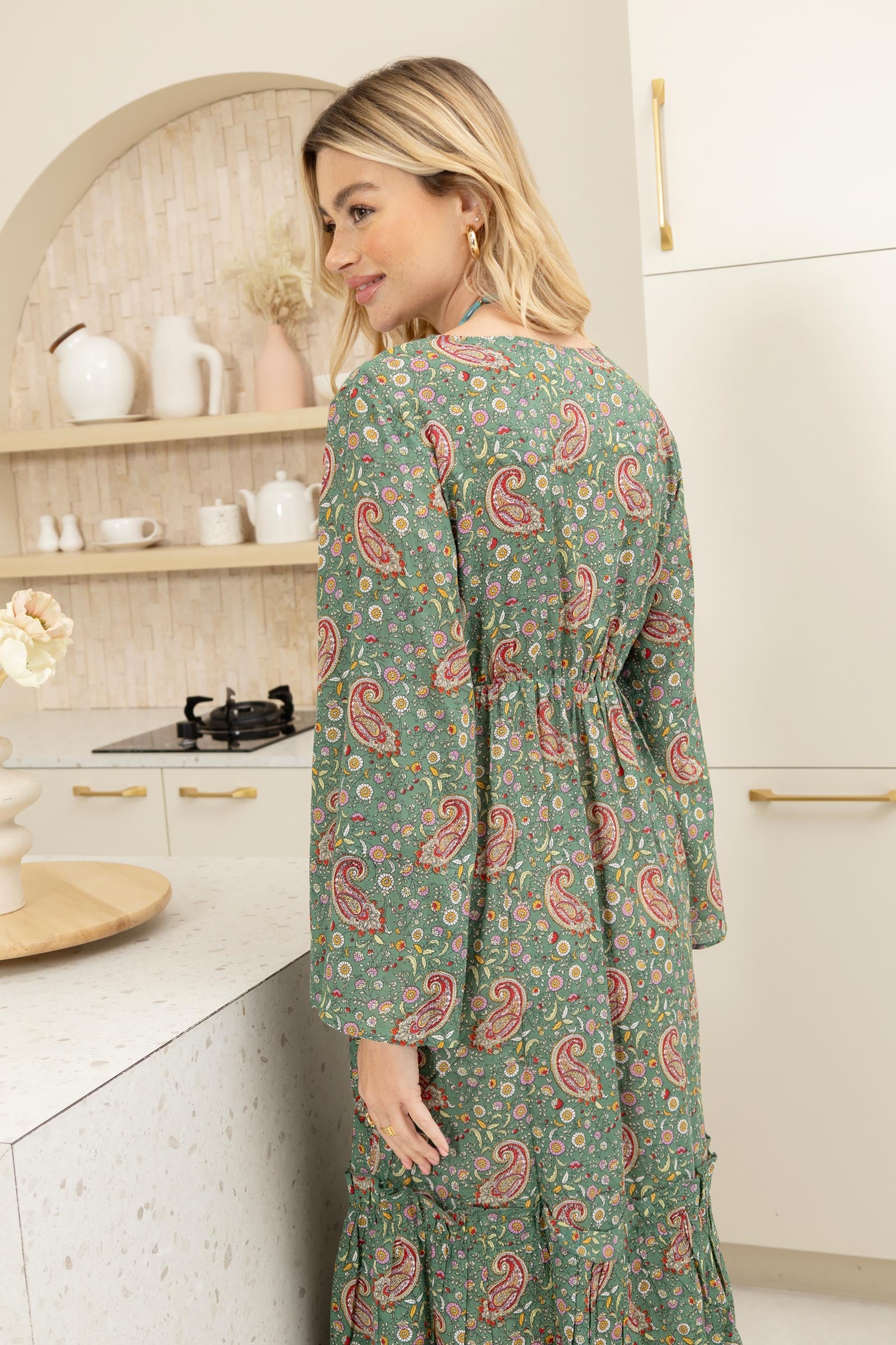 Bohera Yevennia Wrap Over Long Dress - Myra USA