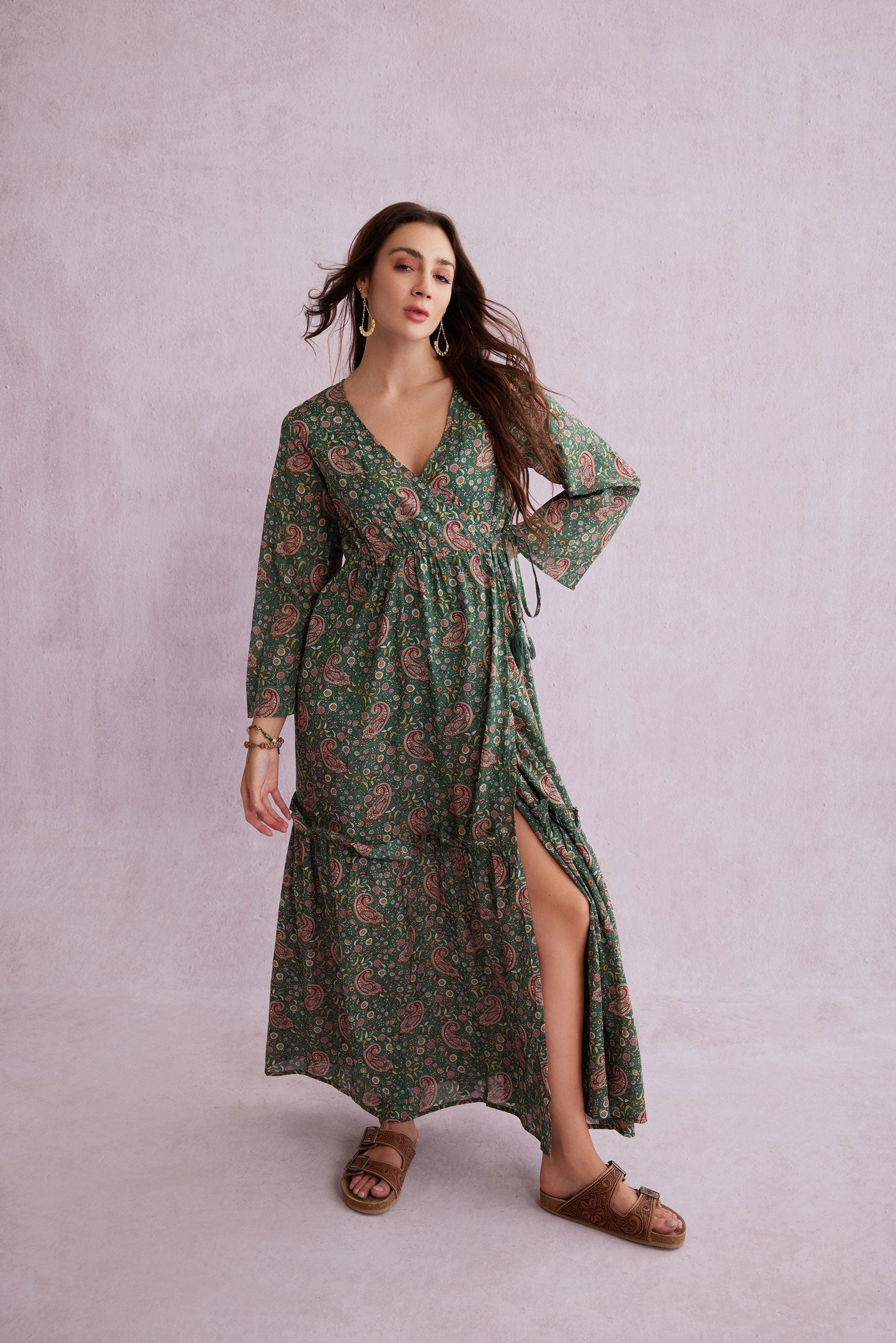 Bohera Yevennia Wrap Over Long Dress - Myra USA
