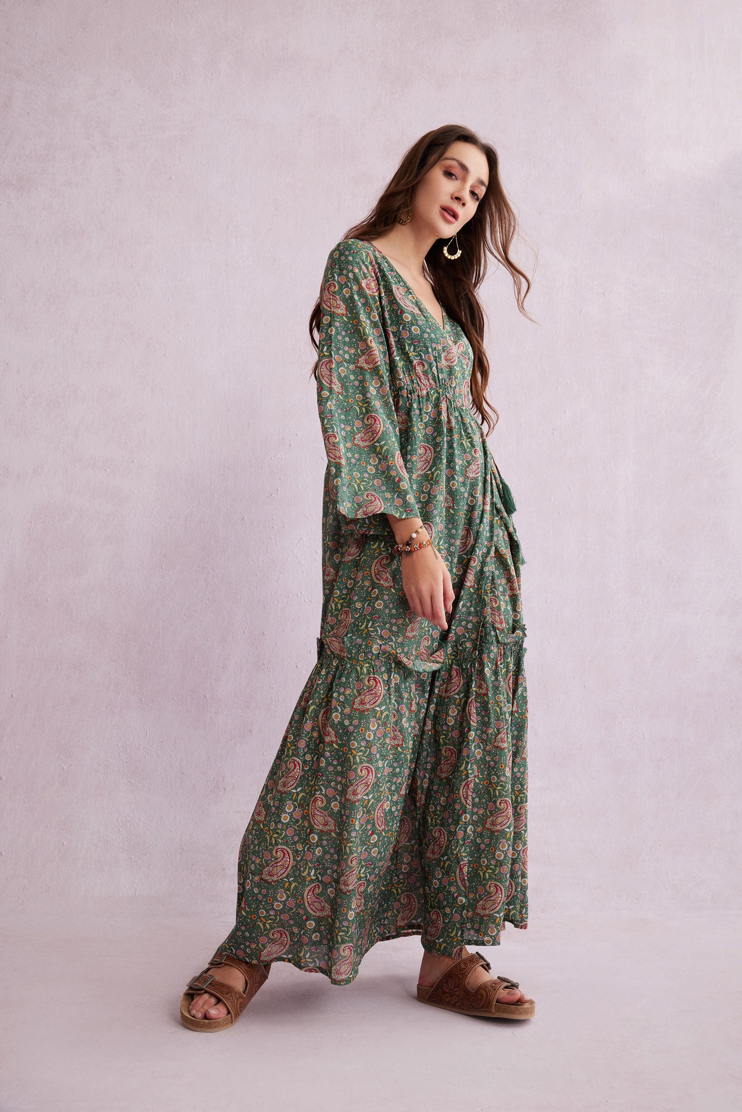 Bohera Yevennia Wrap Over Long Dress - Myra USA