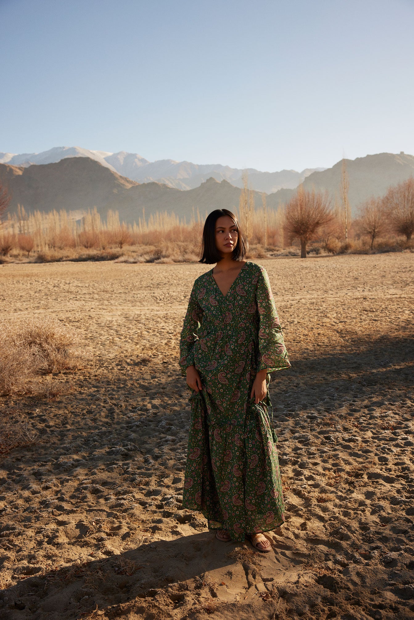 Bohera Yevennia Wrap Over Long Dress - Myra USA