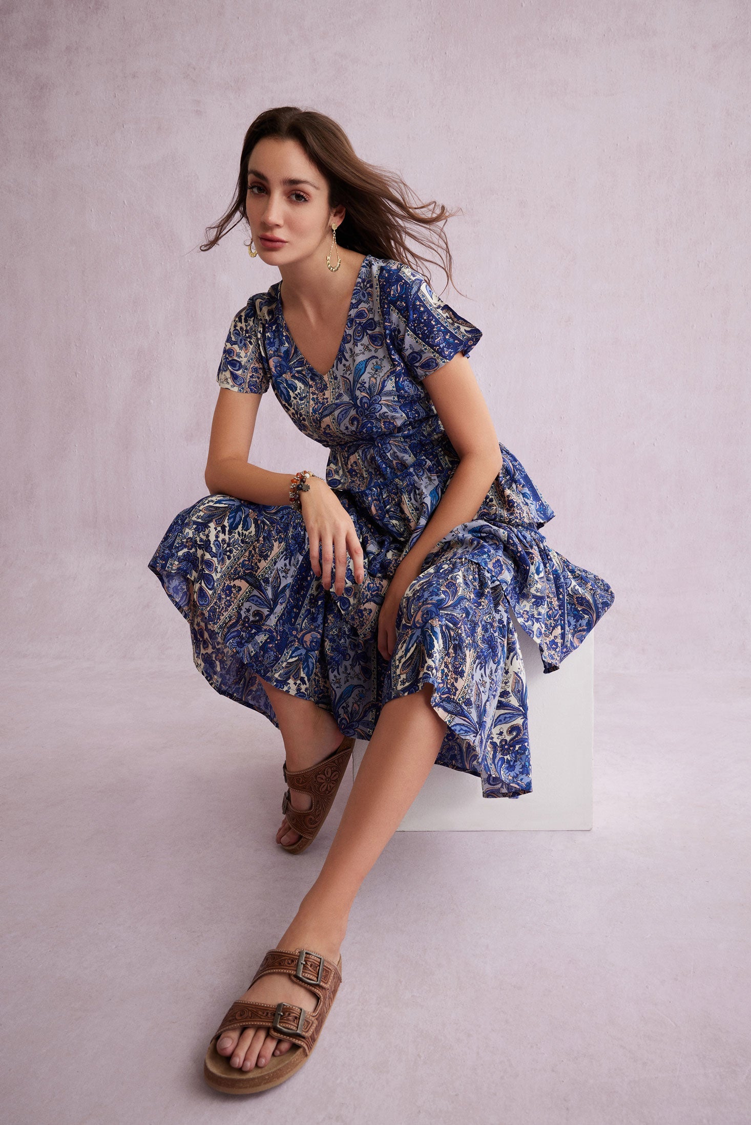 Bohera Tamara Drape Tiered Maxi Dress - Myra USA