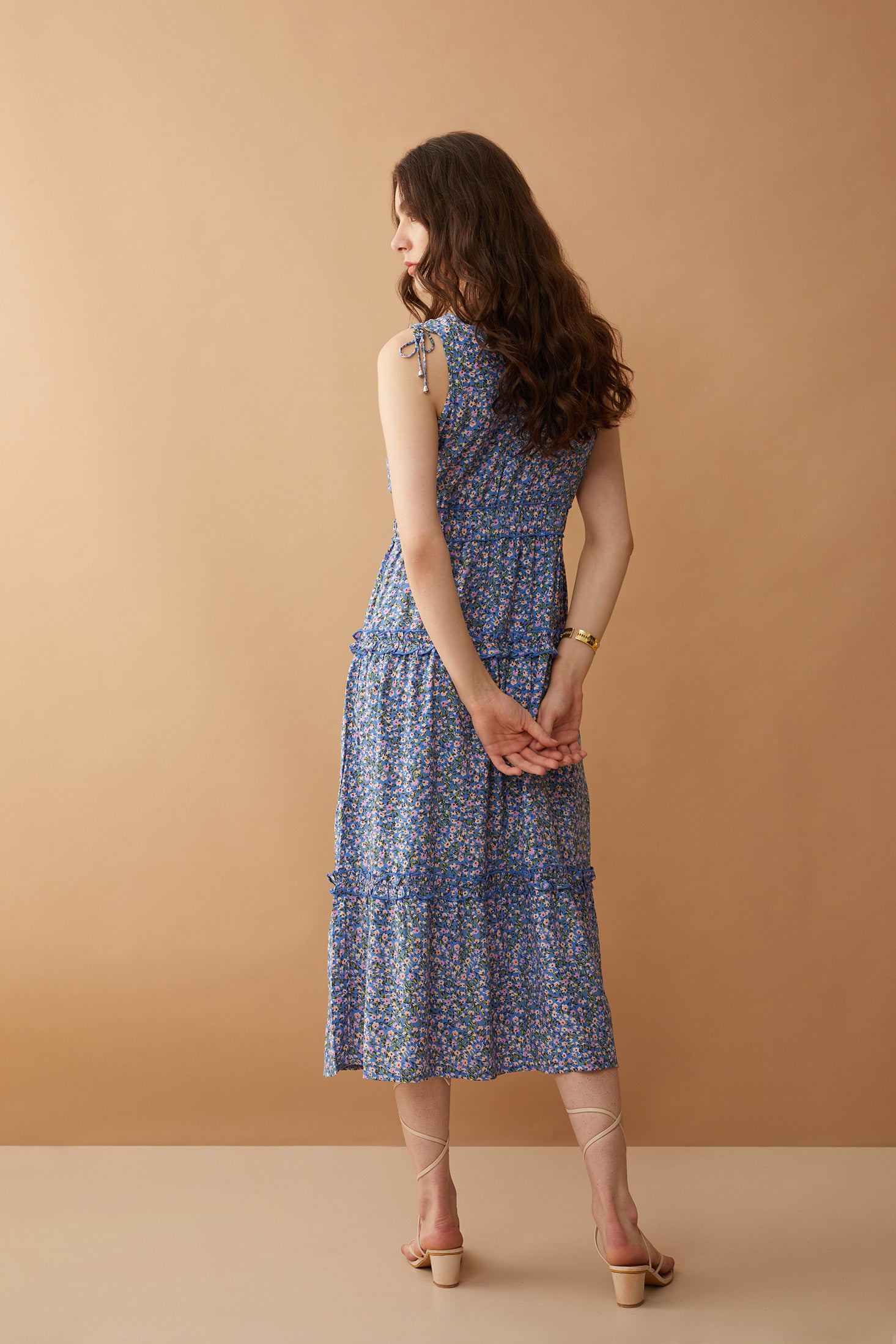 Bohera Biancalynne Drop Waist Sleeveless Tie Dress - Myra USA