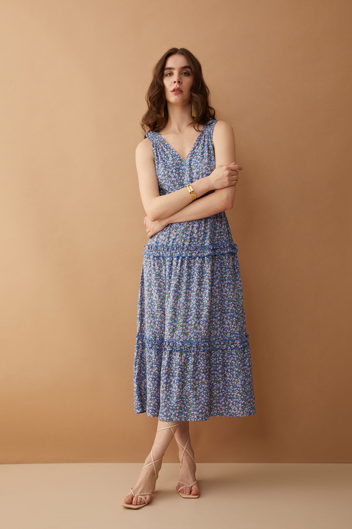 Bohera Biancalynne Drop Waist Sleeveless Tie Dress - Myra USA