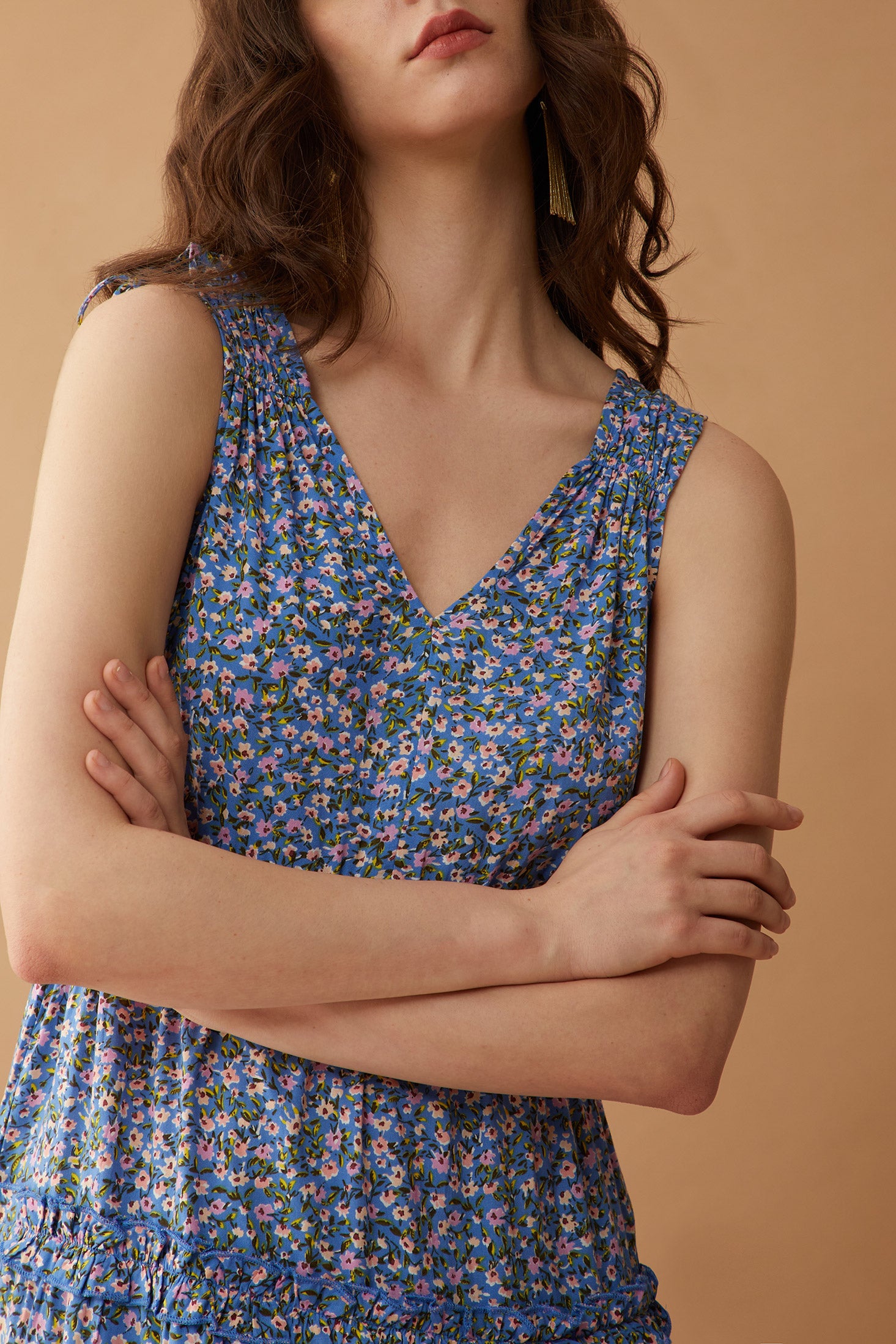 Bohera Biancalynne Drop Waist Sleeveless Tie Dress - Myra USA