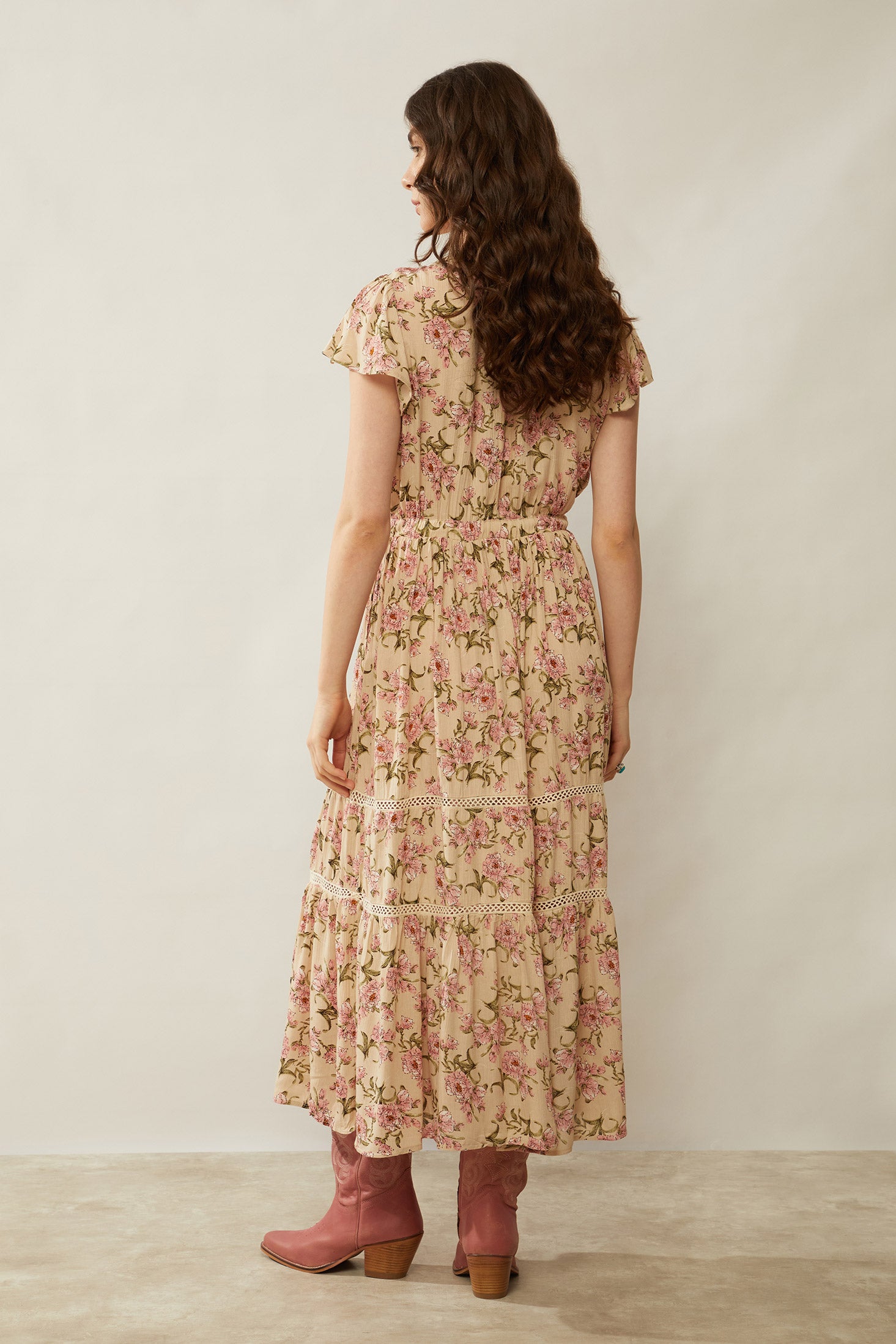 Bohera Floral Splendor Drop Waist Dress - Myra USA