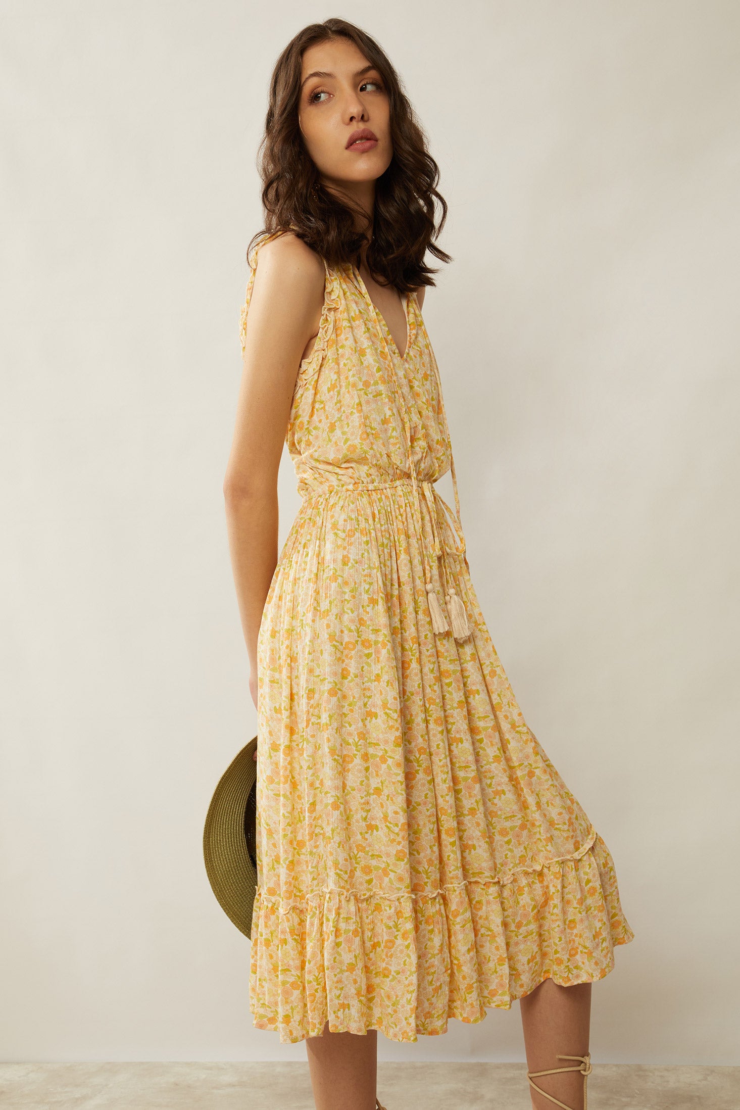 Bohera Evelyn Floral Ruffle Sleeve Dress - Myra USA