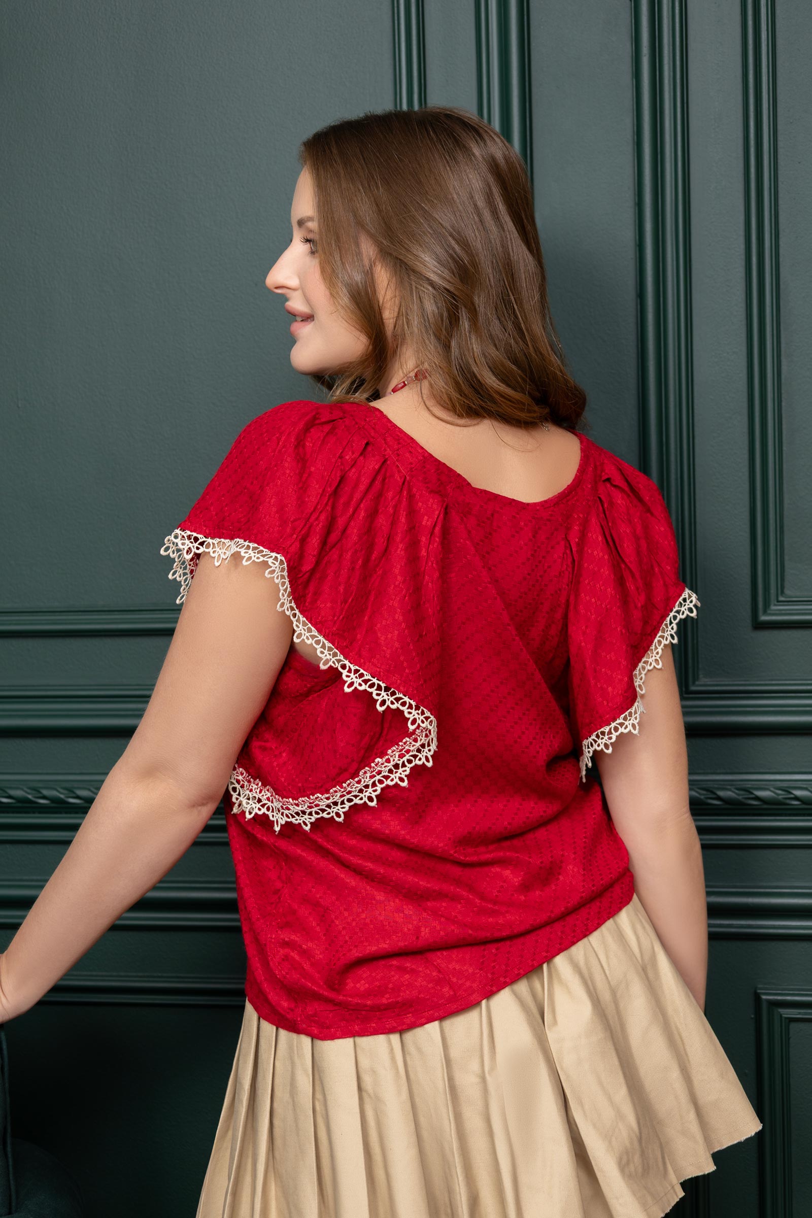 Bohera Shania Embroidered Lace Top - Myra USA