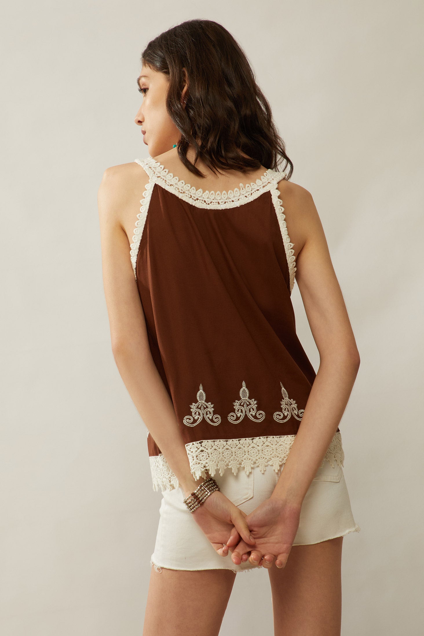Bohera Anaelle Lace Accent Top - Myra USA