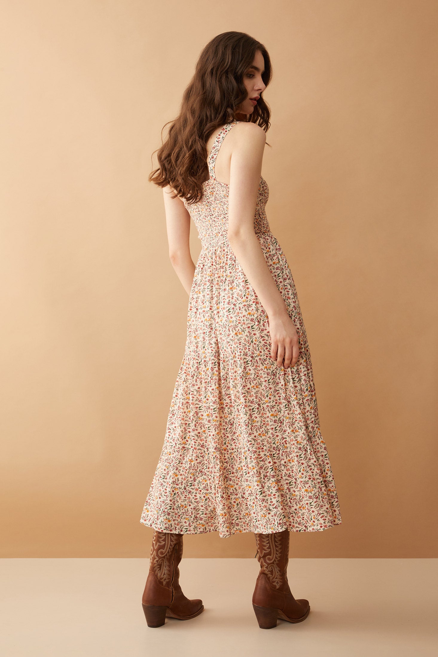 Bohera Juleebee Smocking Dress in White - Myra USA