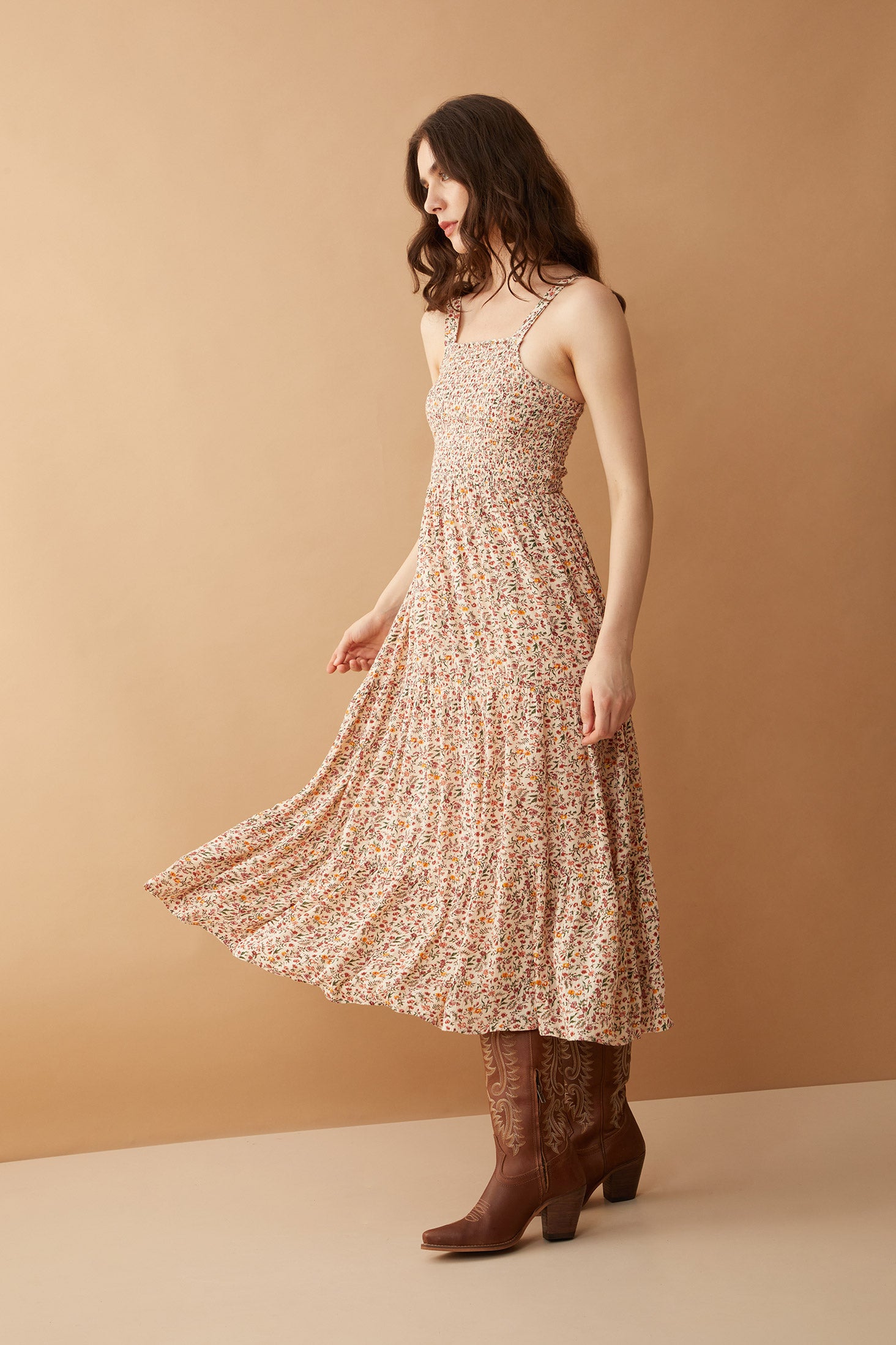 Bohera Juleebee Smocking Dress in White - Myra USA