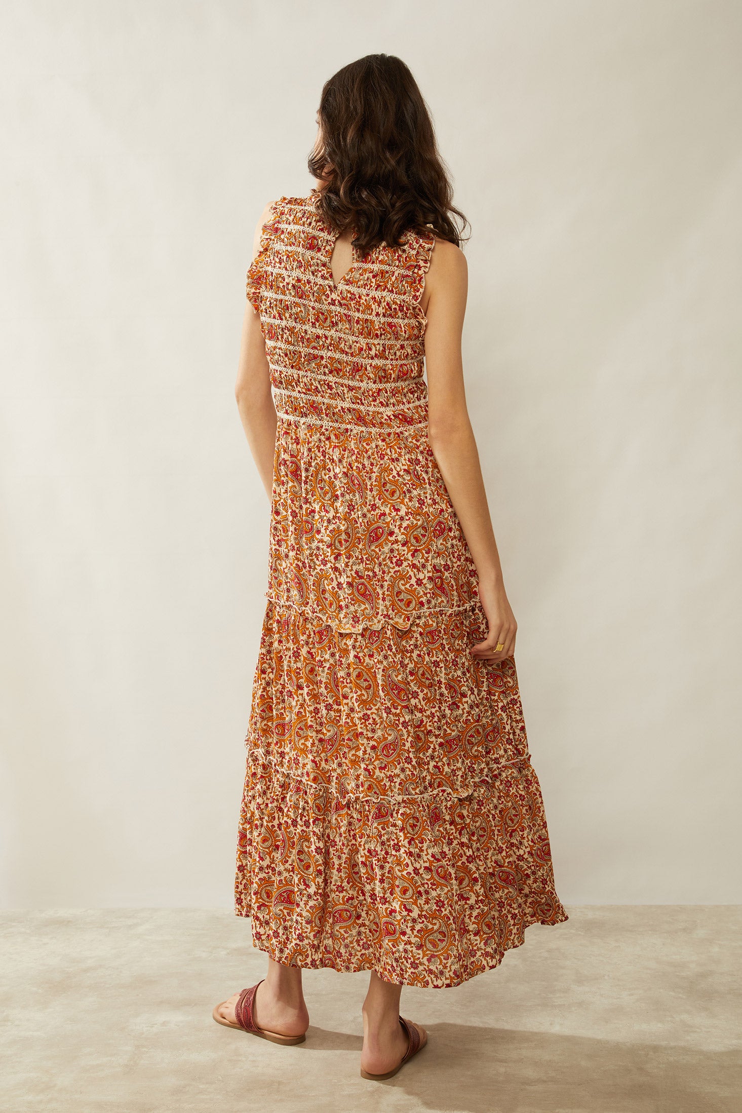 Bohera Nikki Reyn Paisley Ruffle Dress - Myra USA