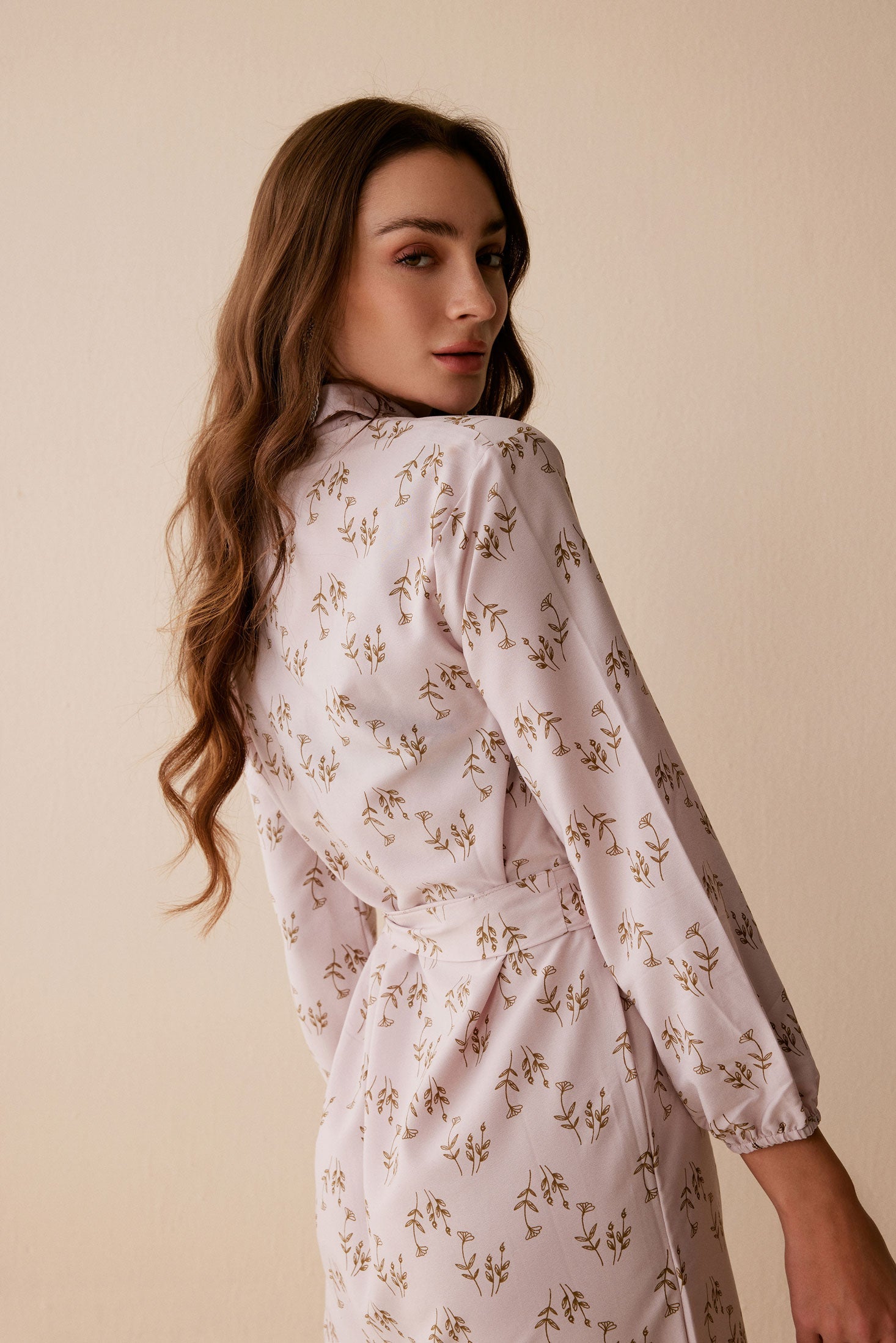 Bohera Vivian Kee Ruffled Shirt Tie Dress - Myra USA