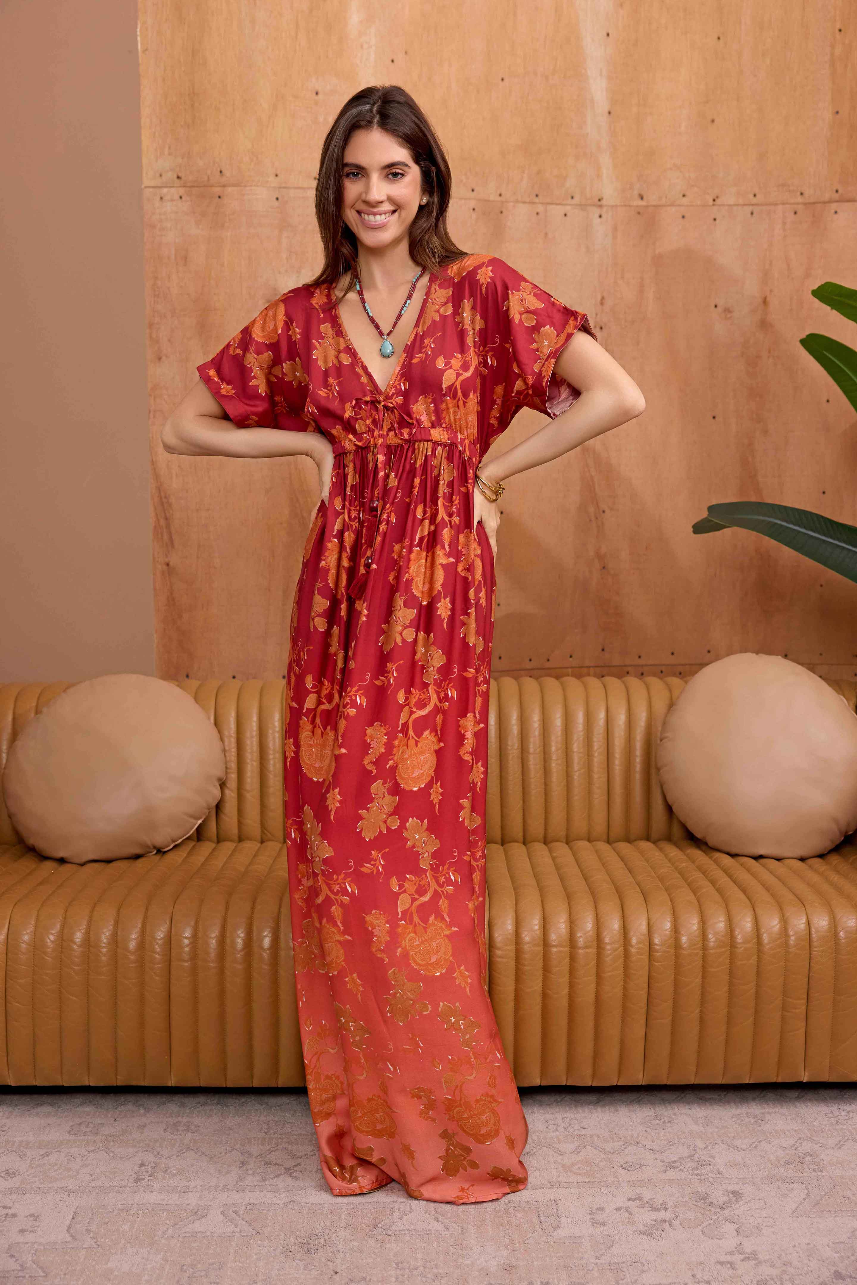 Bohera Krystal Dee Maxi Print Dress