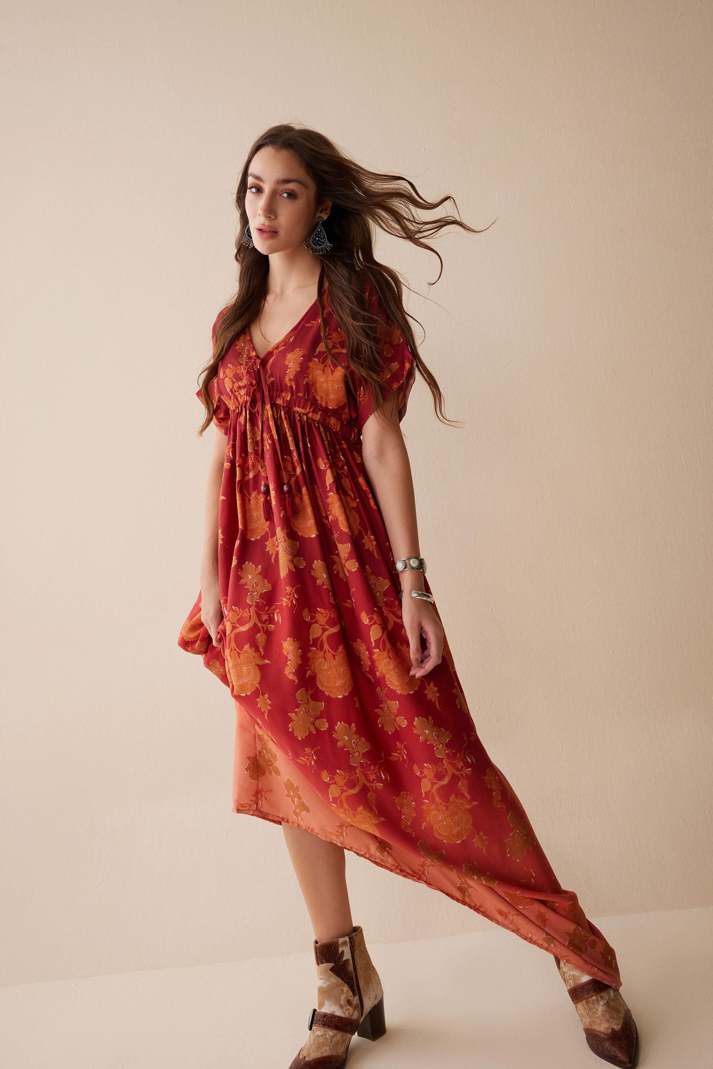 Bohera Krystal Dee Maxi Print Dress - Myra USA