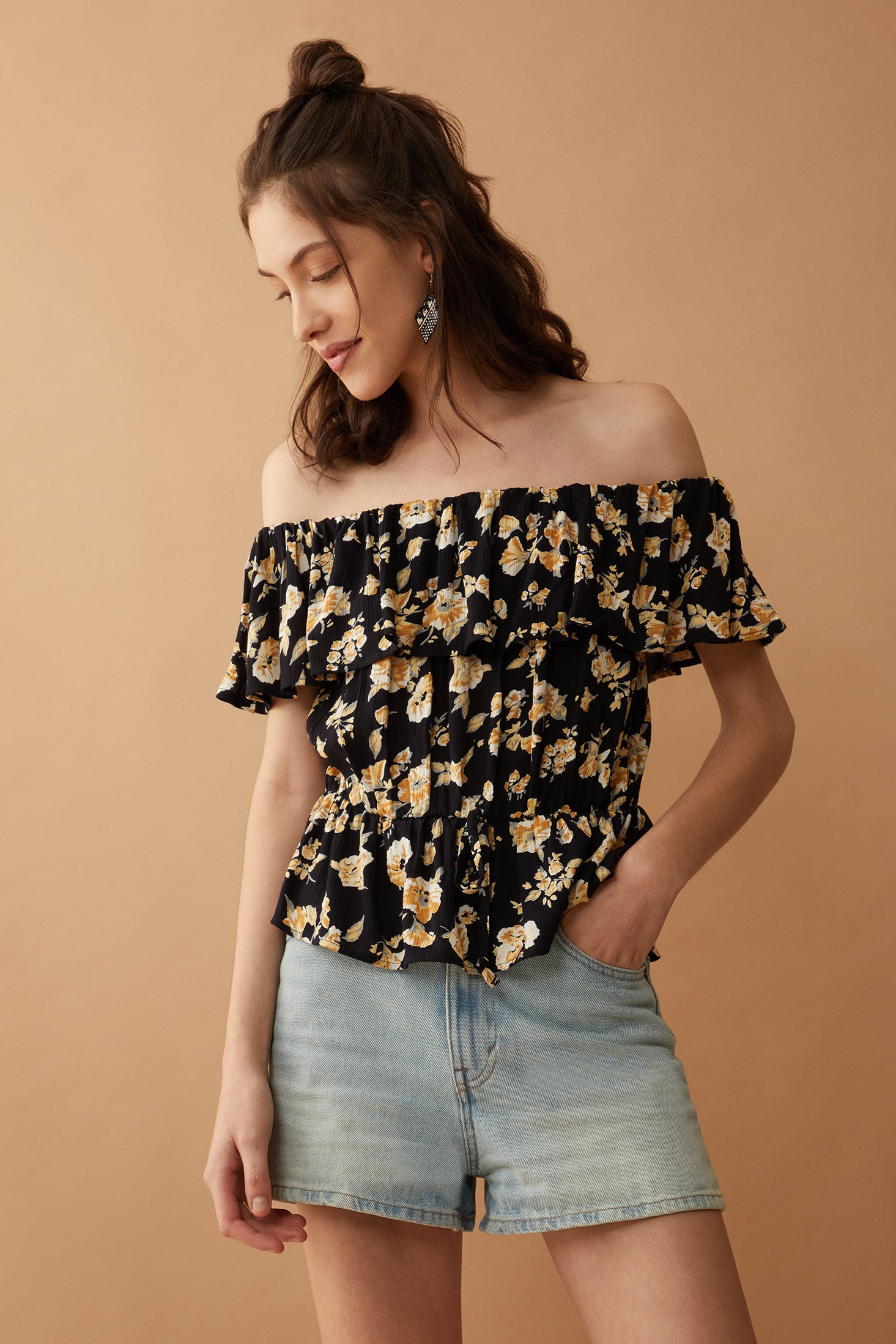 Bohera Aveline Flounce Off-Shoulder Top - Myra USA
