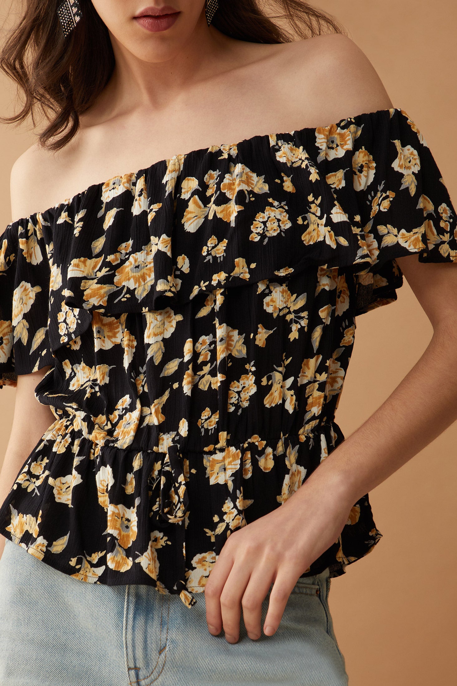 Bohera Aveline Flounce Off-Shoulder Top - Myra USA