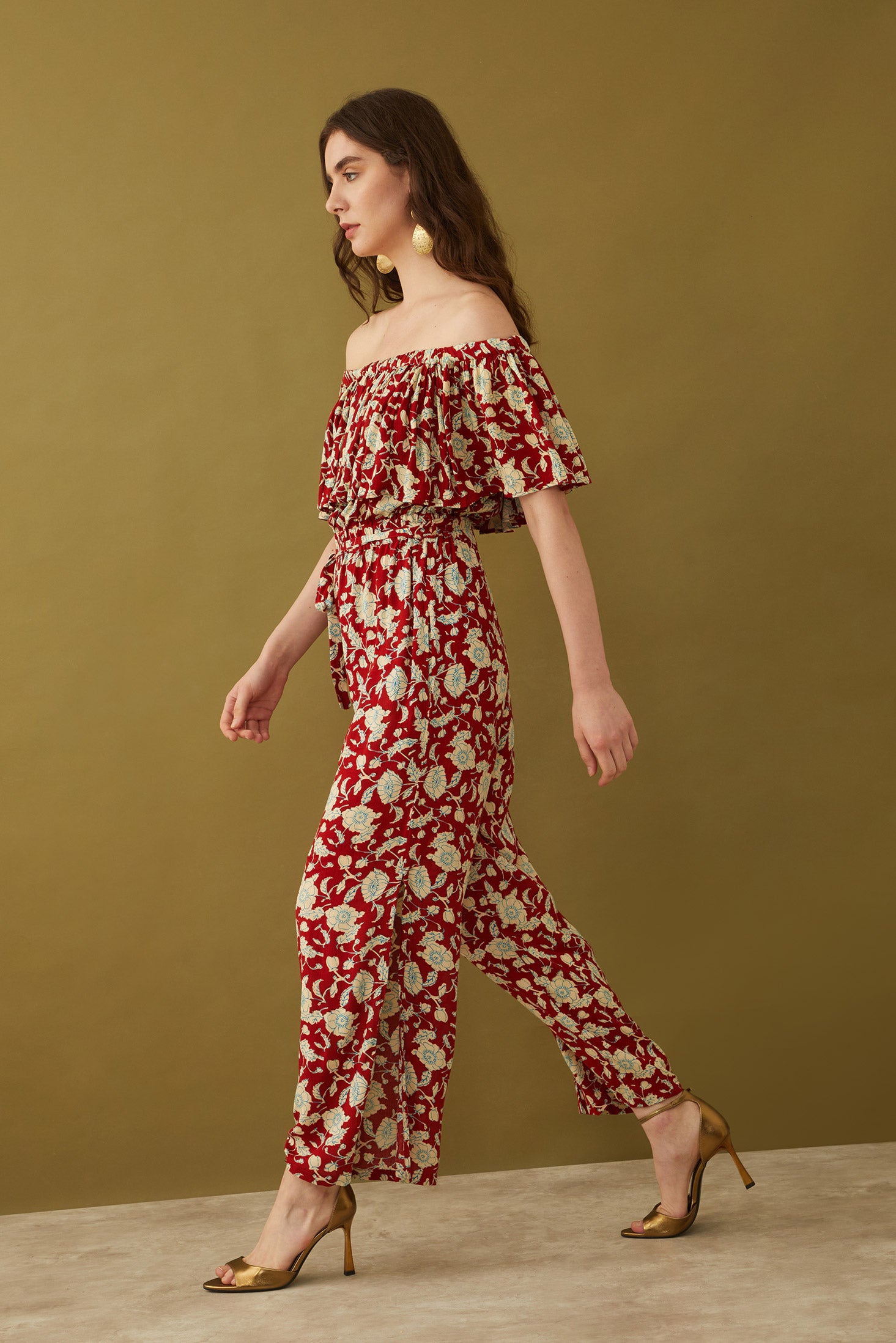Bohera Masuyo Floral Off-Shoulder Jumpsuit - Myra USA