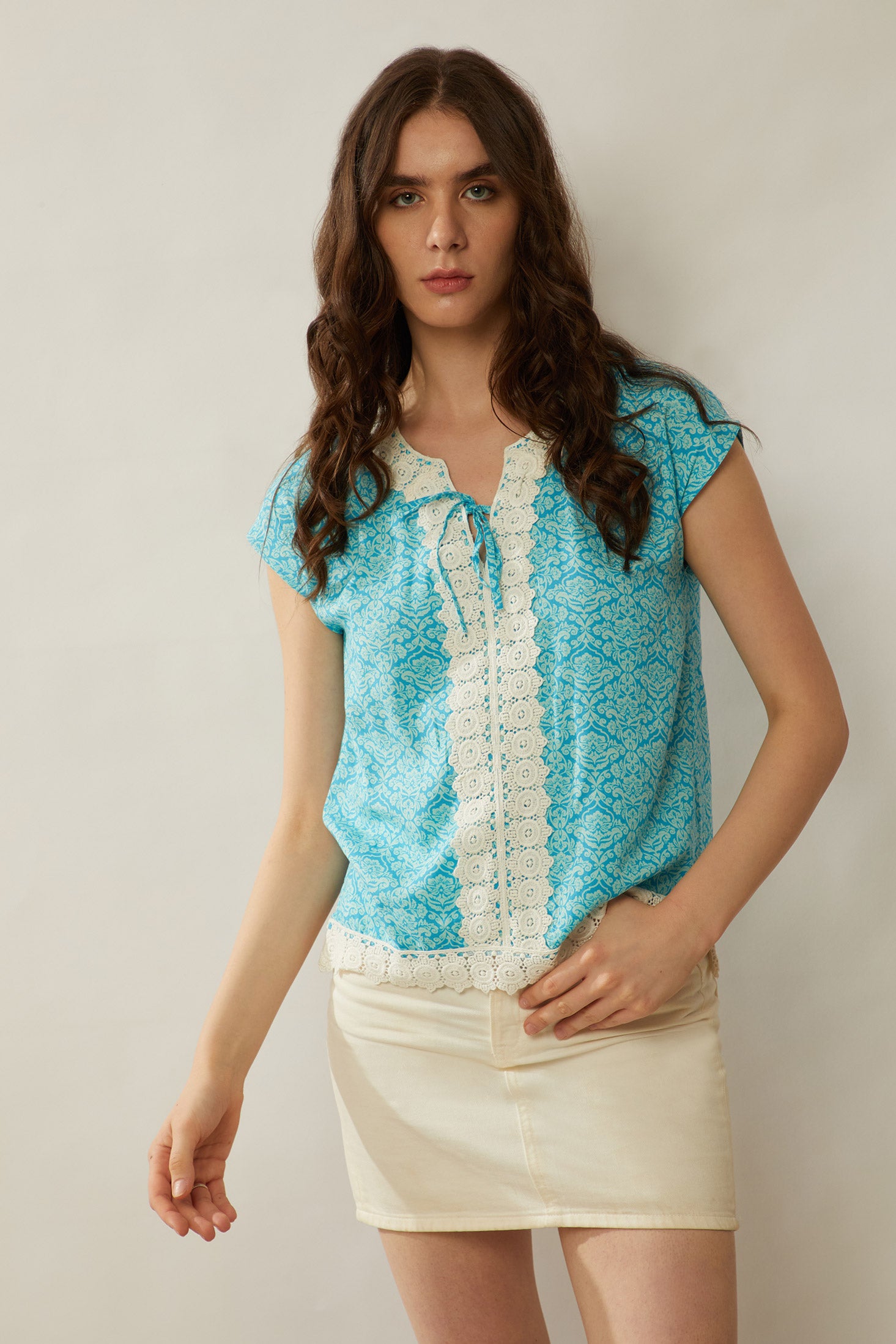 Bohera Shiori Lace Accent Top - Myra USA