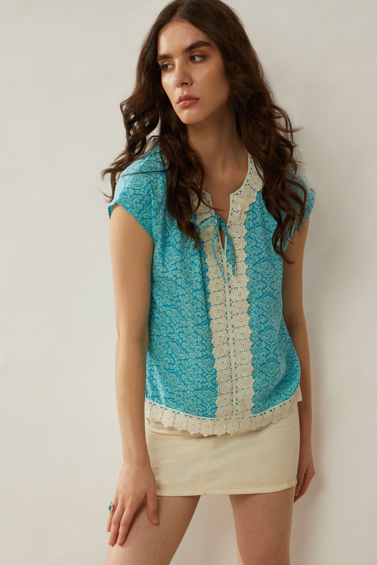 Bohera Shiori Lace Accent Top - Myra USA
