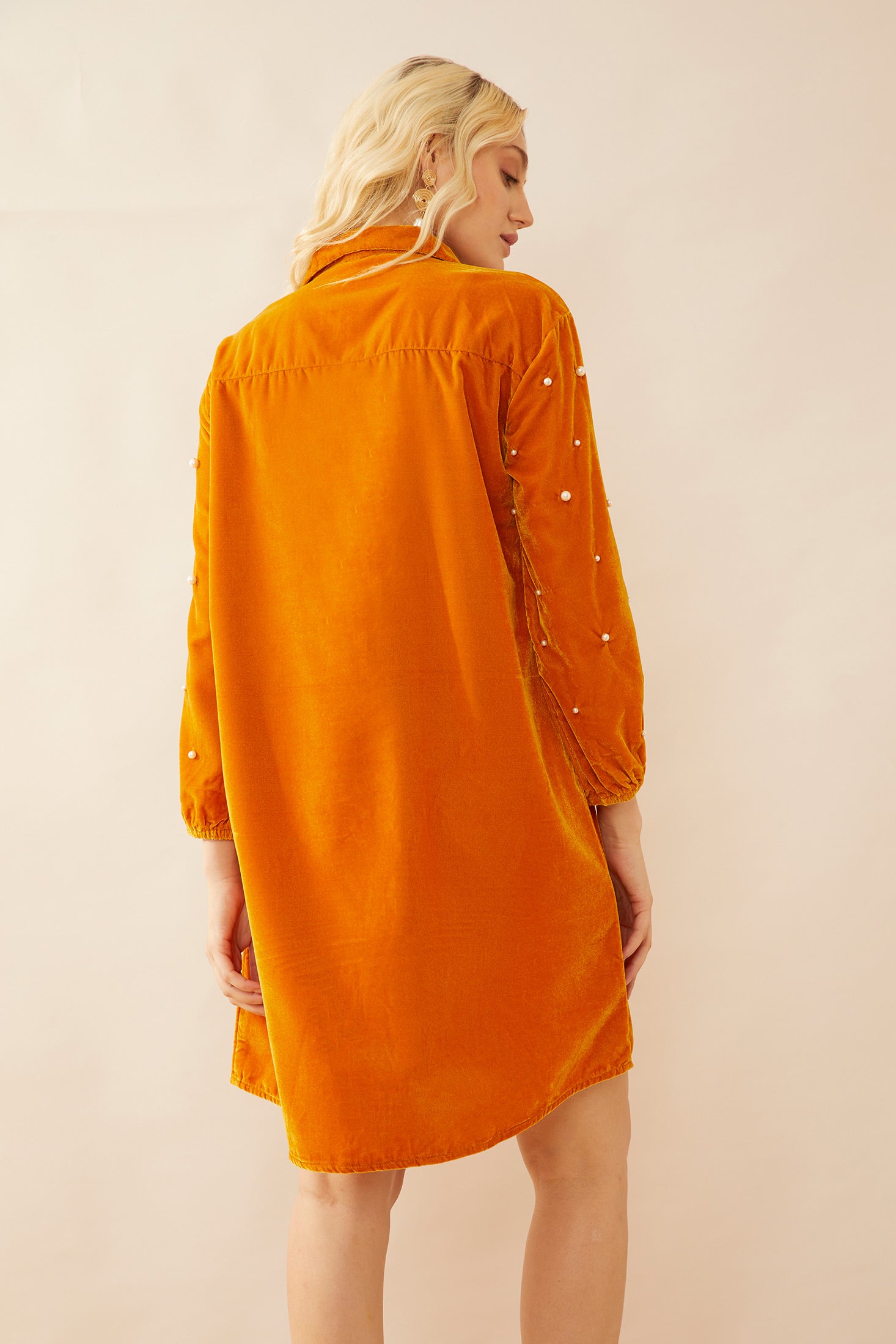 Oakrey Velvet Shirt Dress - Myra USA