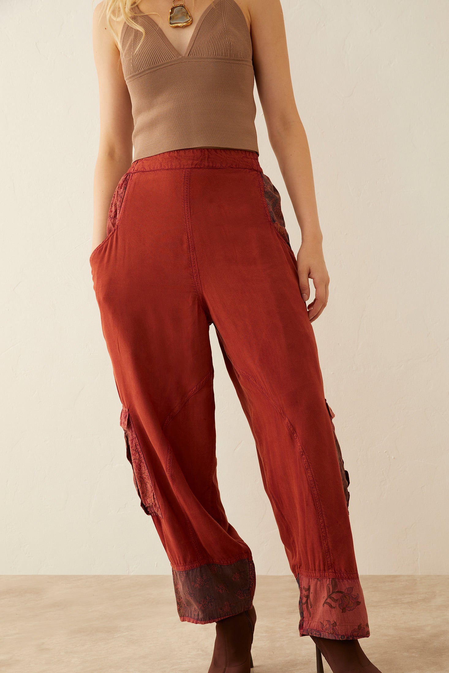 Olivia Daye Patchwork Pants - Myra USA