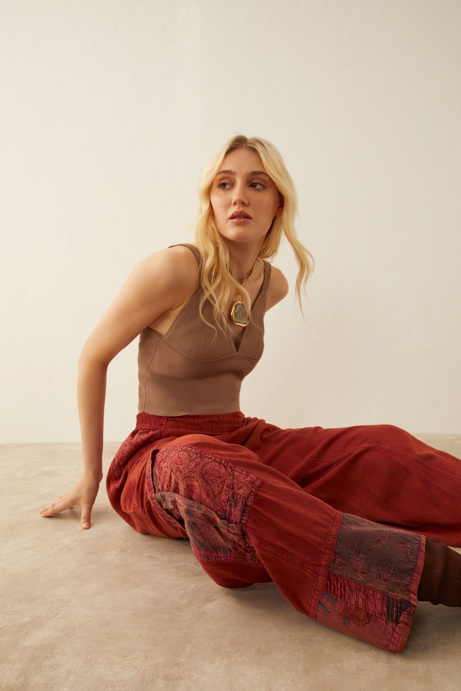Olivia Daye Patchwork Pants - Myra USA