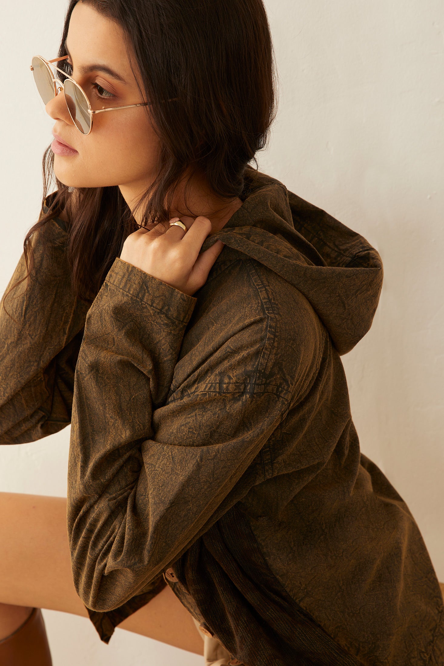 Deena Watson Hooded Patchwork Jacket - Myra USA