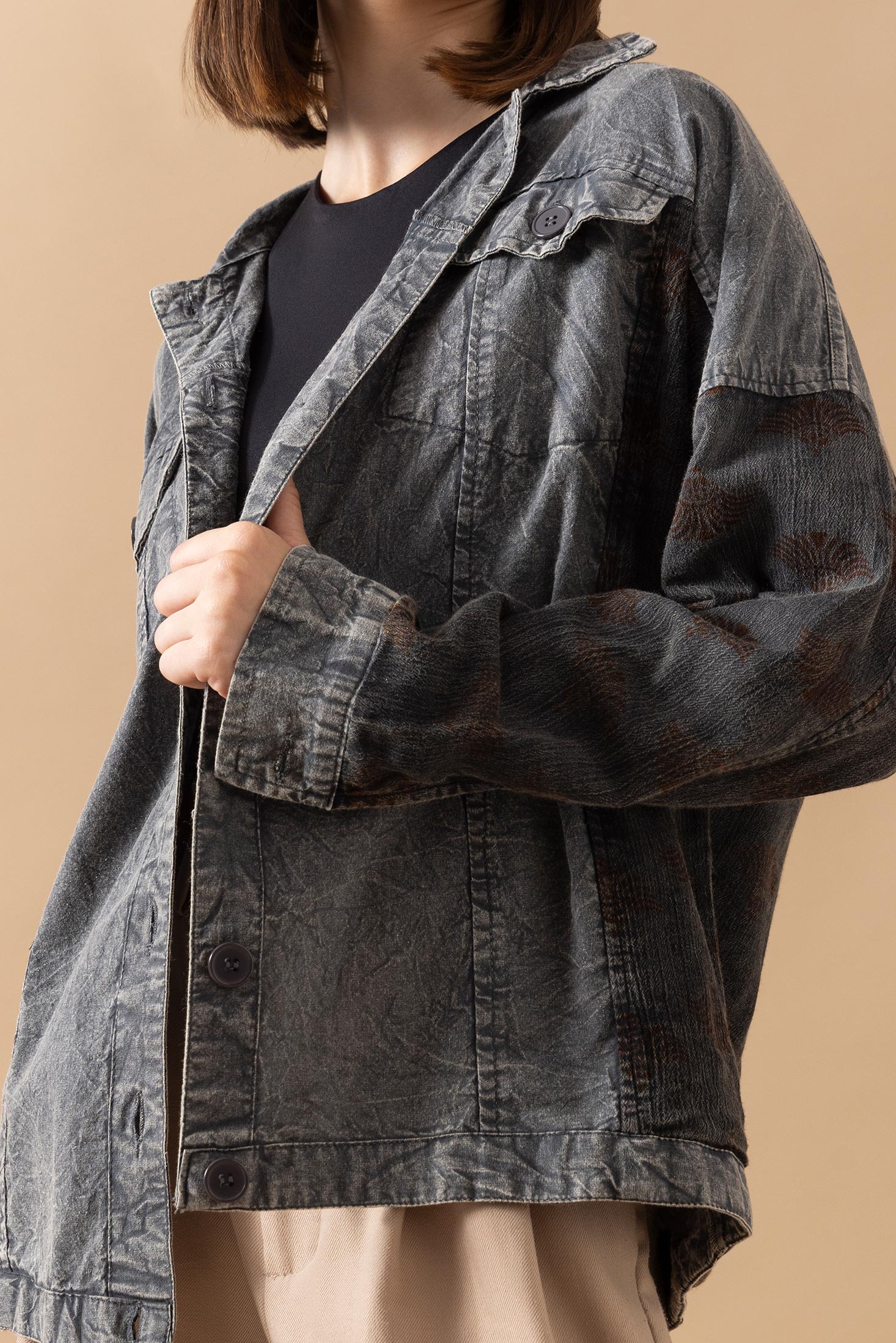 Mylee Collins Patchwork Shacket - Myra USA