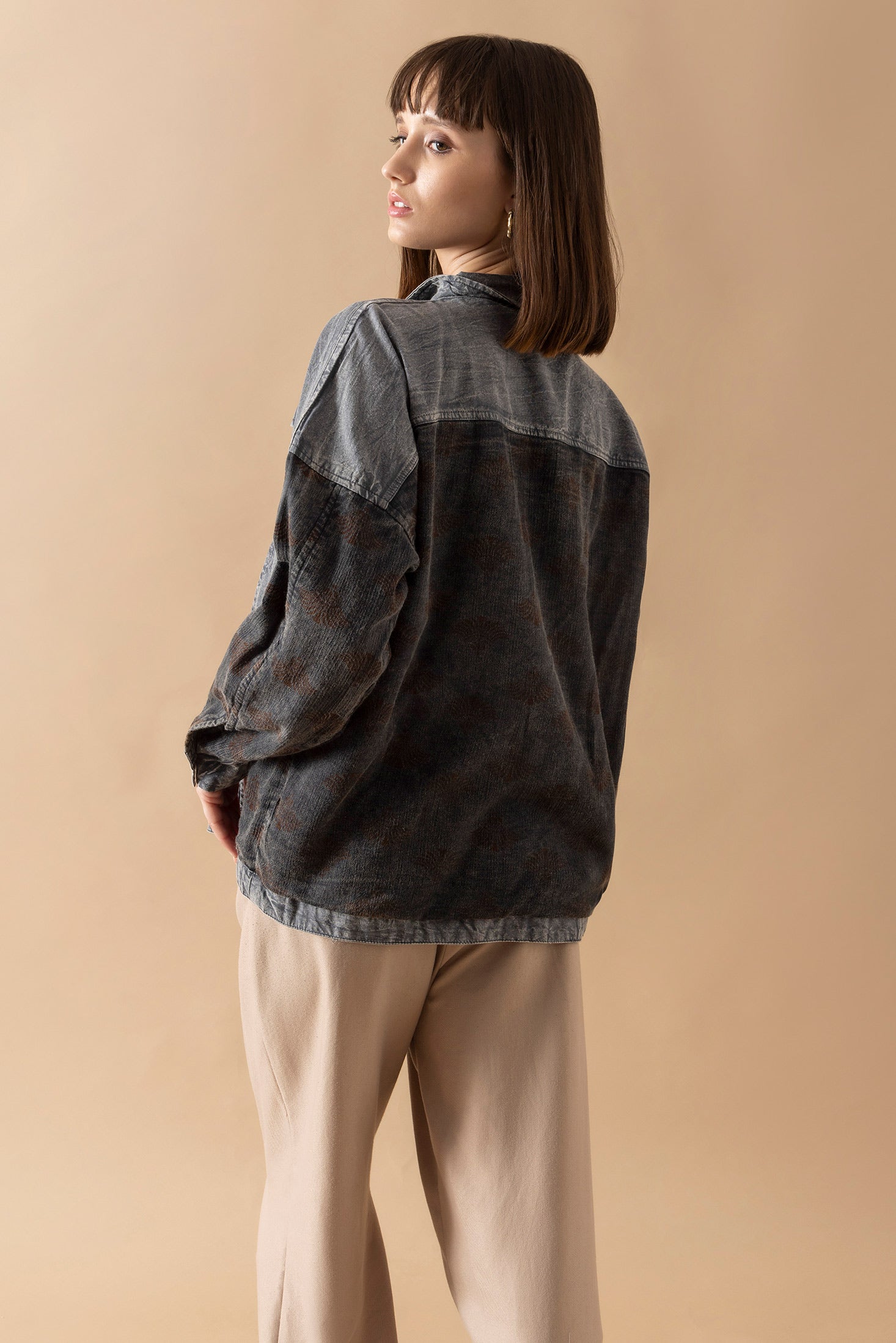 Mylee Collins Patchwork Shacket - Myra USA