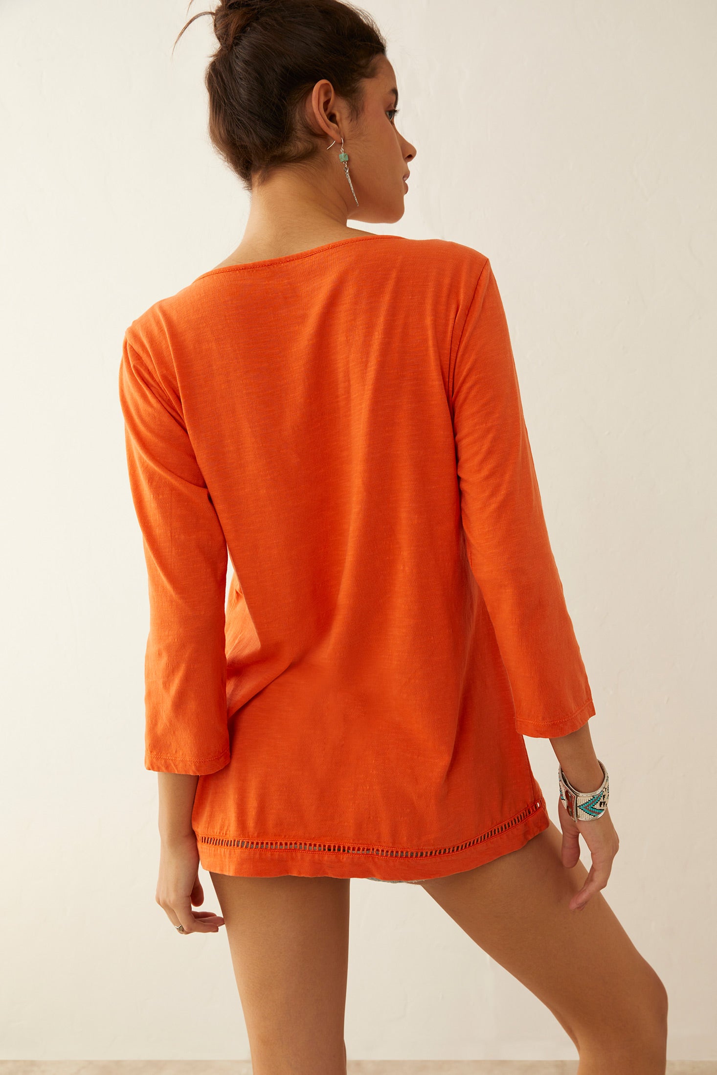 Glorydale Top In Orange - Myra USA