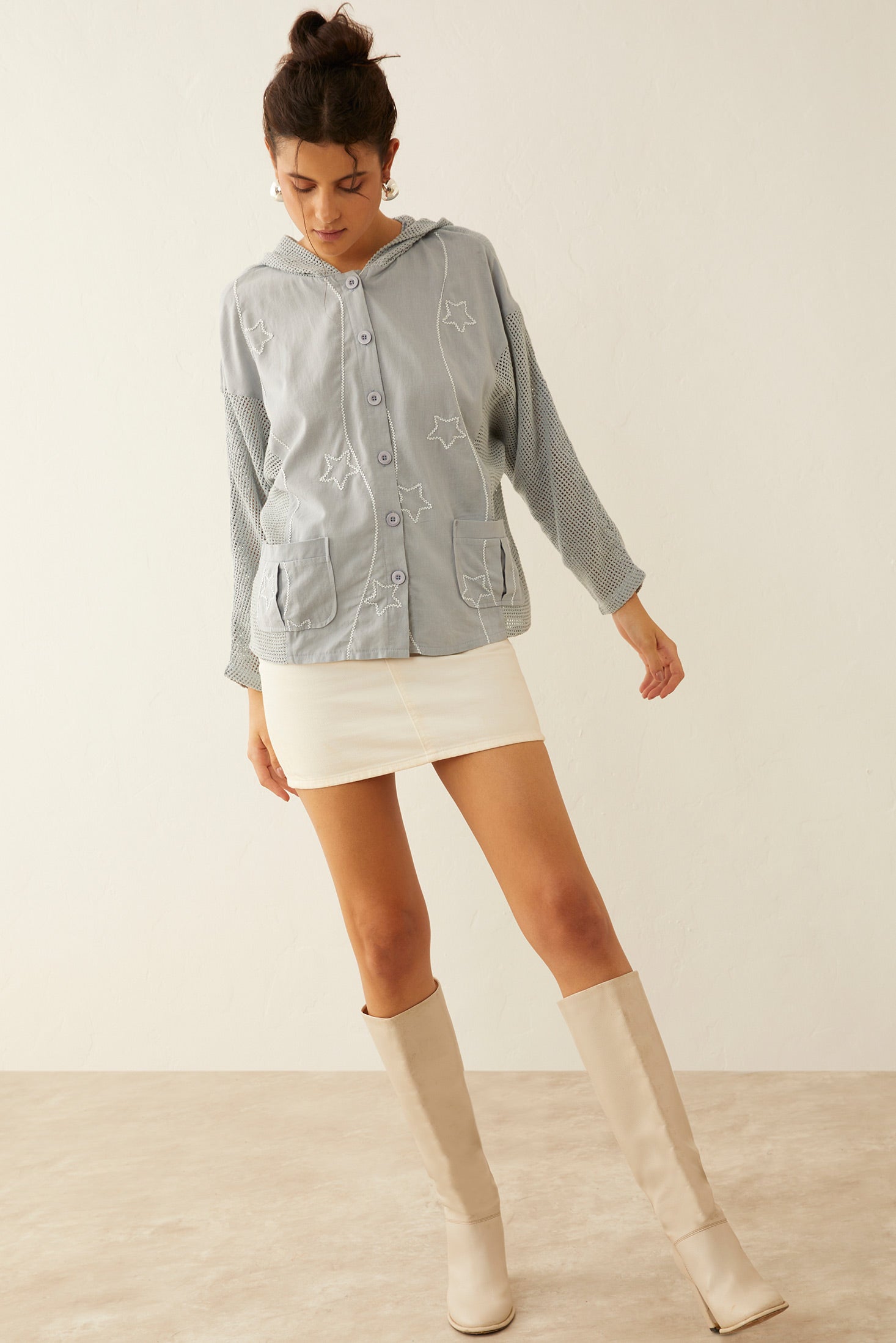 Cloudcroft Sky Hooded Jacket - Myra USA