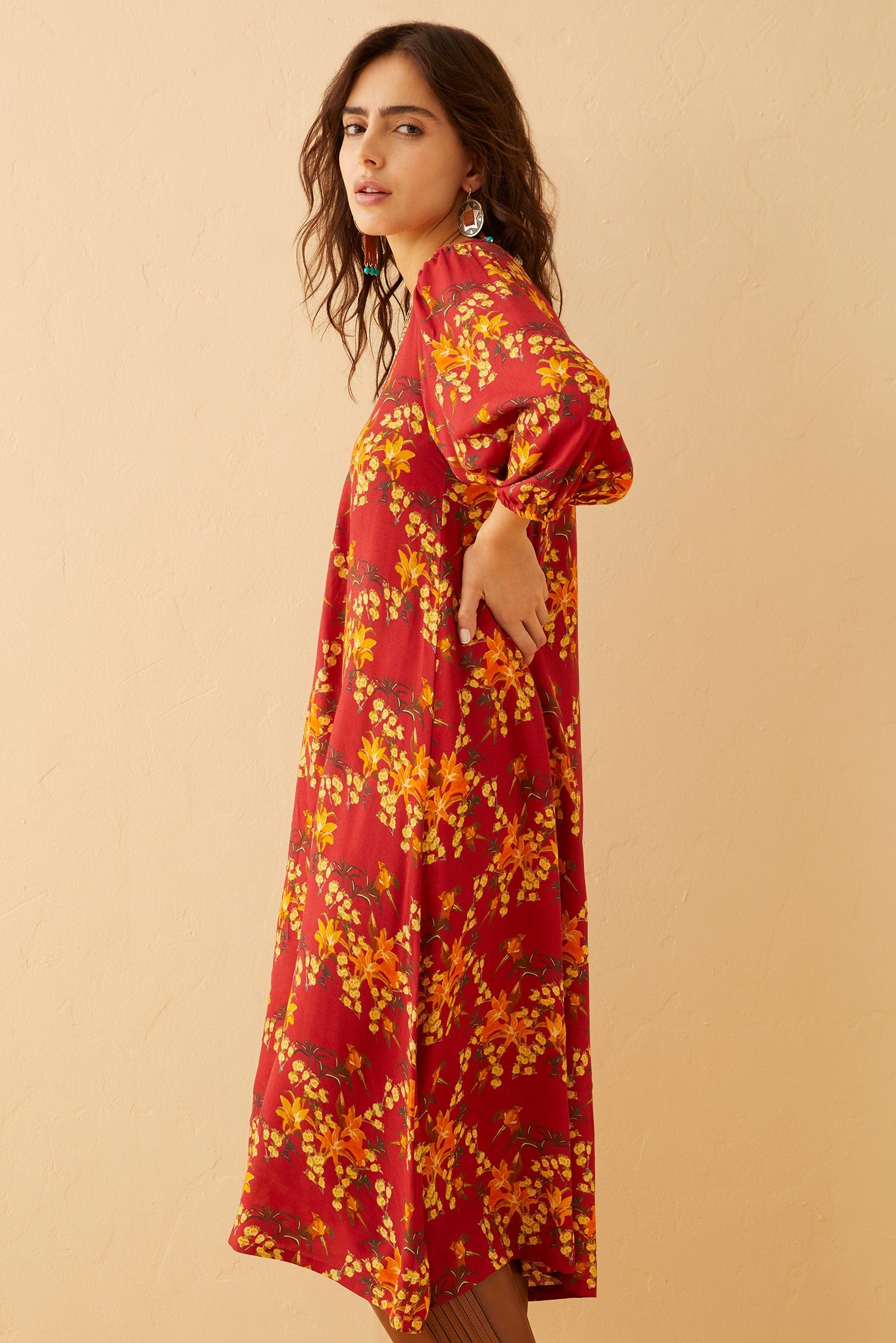 Chloe's Love Embroidered Sleeved Sundress - Myra USA