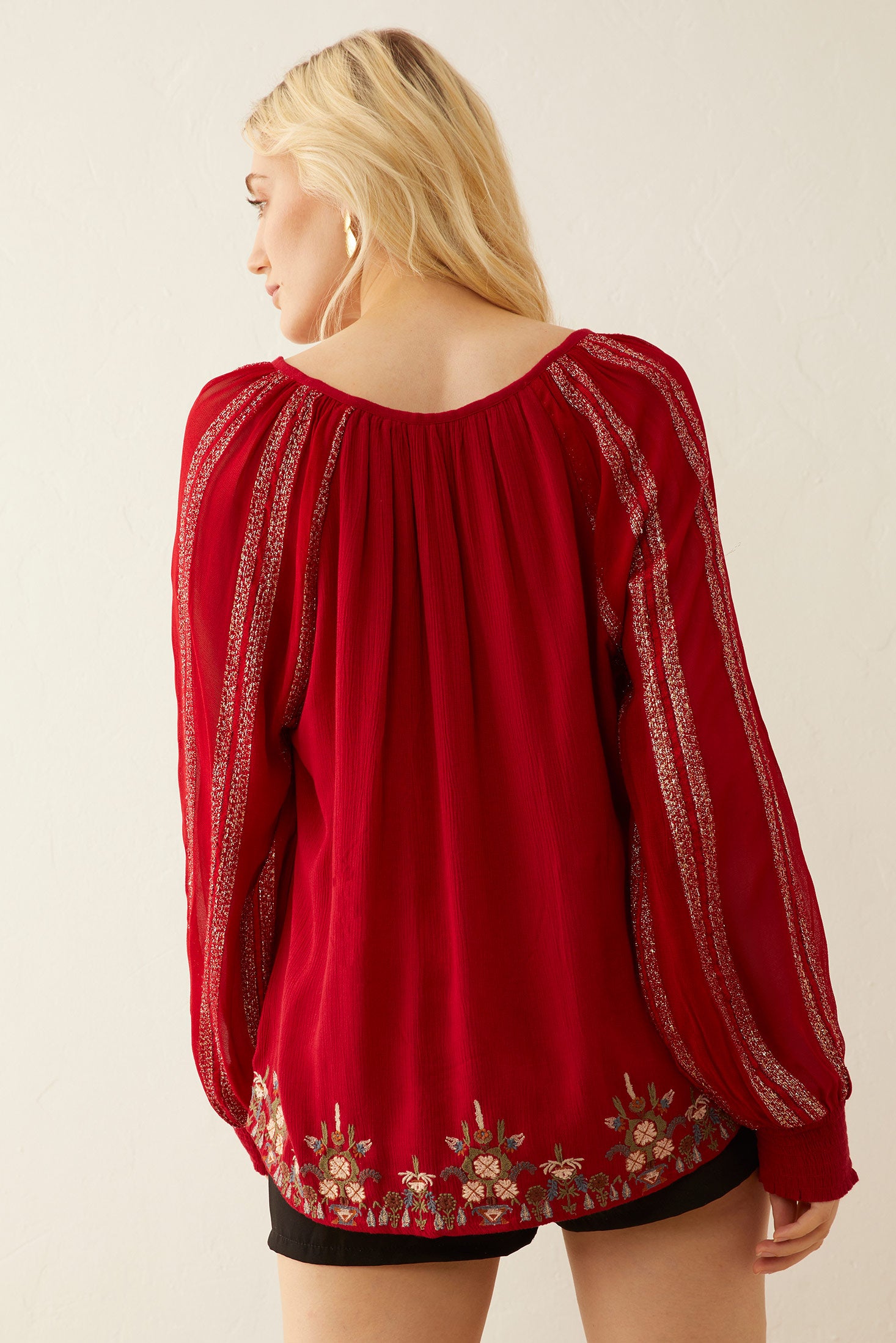 Scarlet Doe Embroidered Top - Myra USA