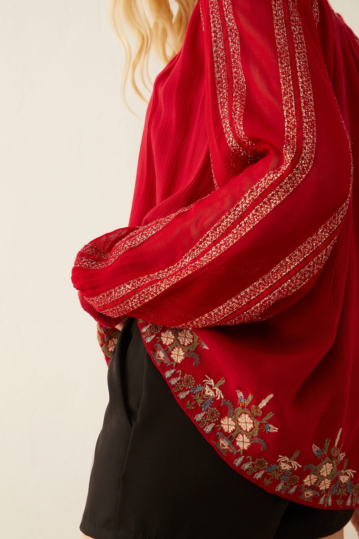 Scarlet Doe Embroidered Top - Myra USA