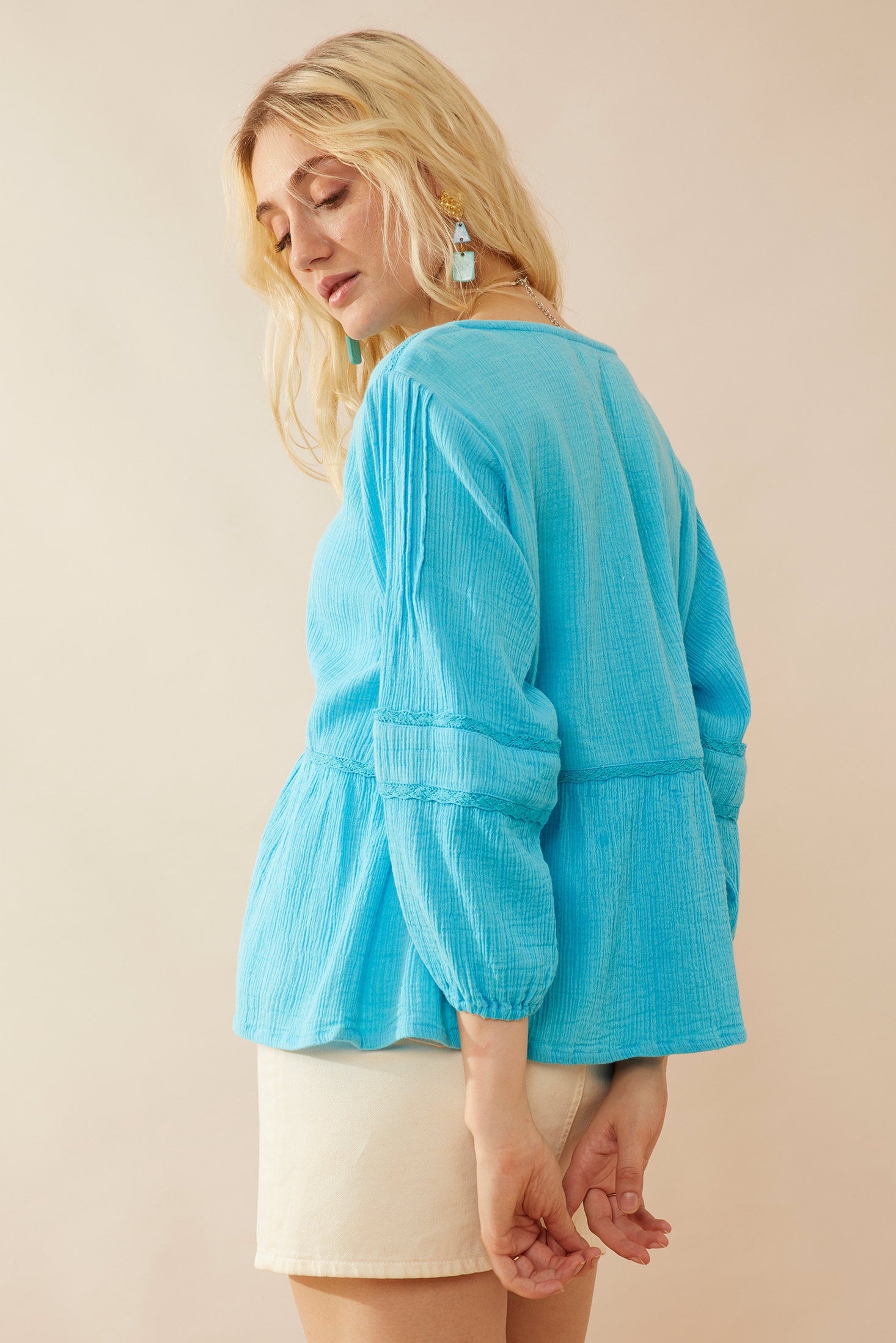 Avery Gathered Waist Top - Myra USA