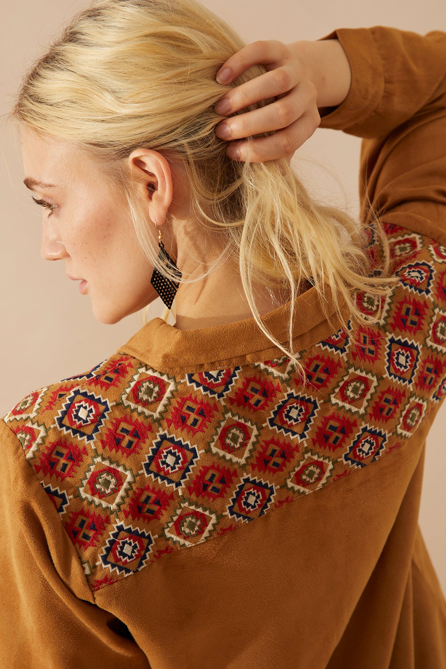 Madisson Jo Embroidered Shacket - Myra USA