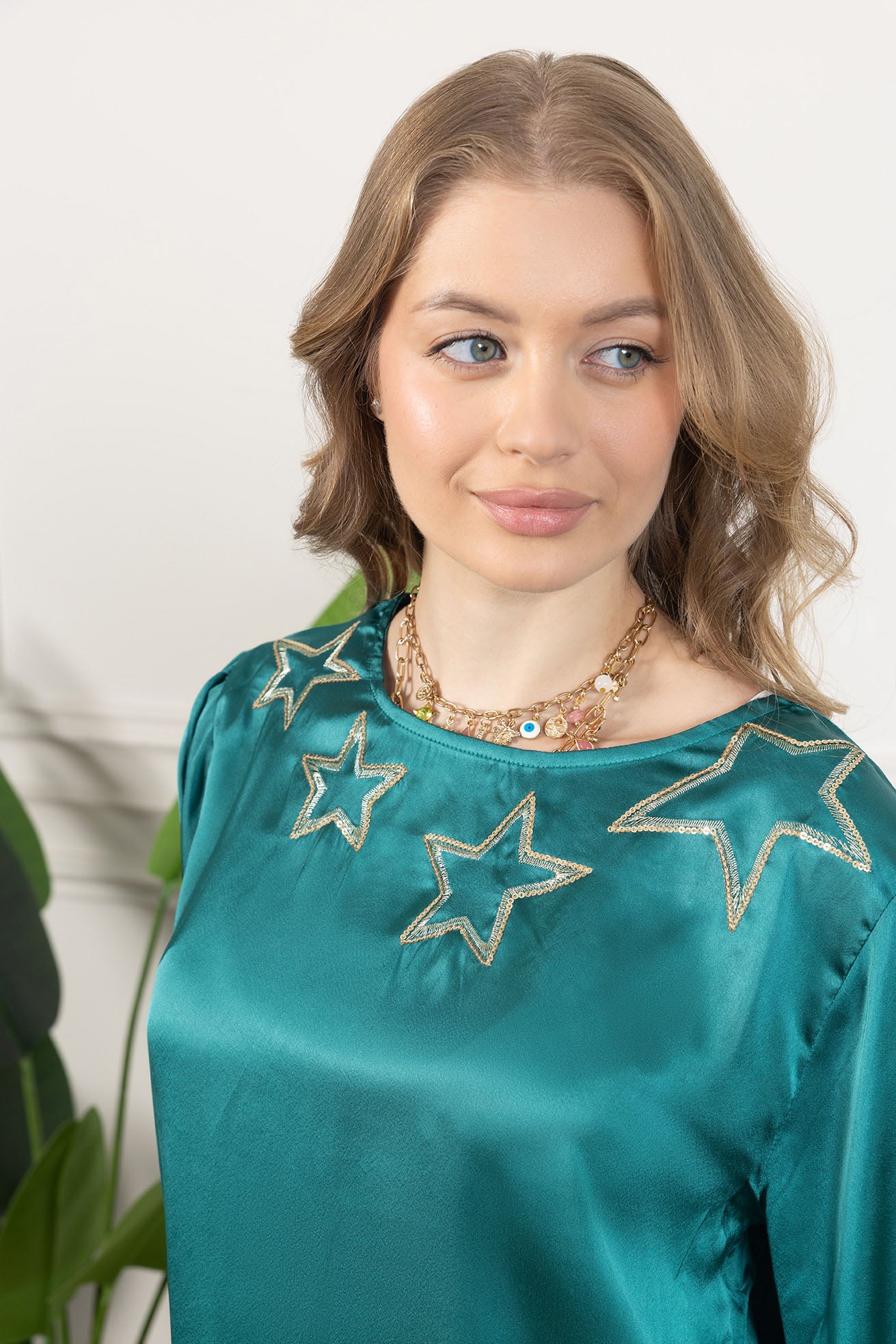 Shooting Stars Scoop Neck Top - Myra USA