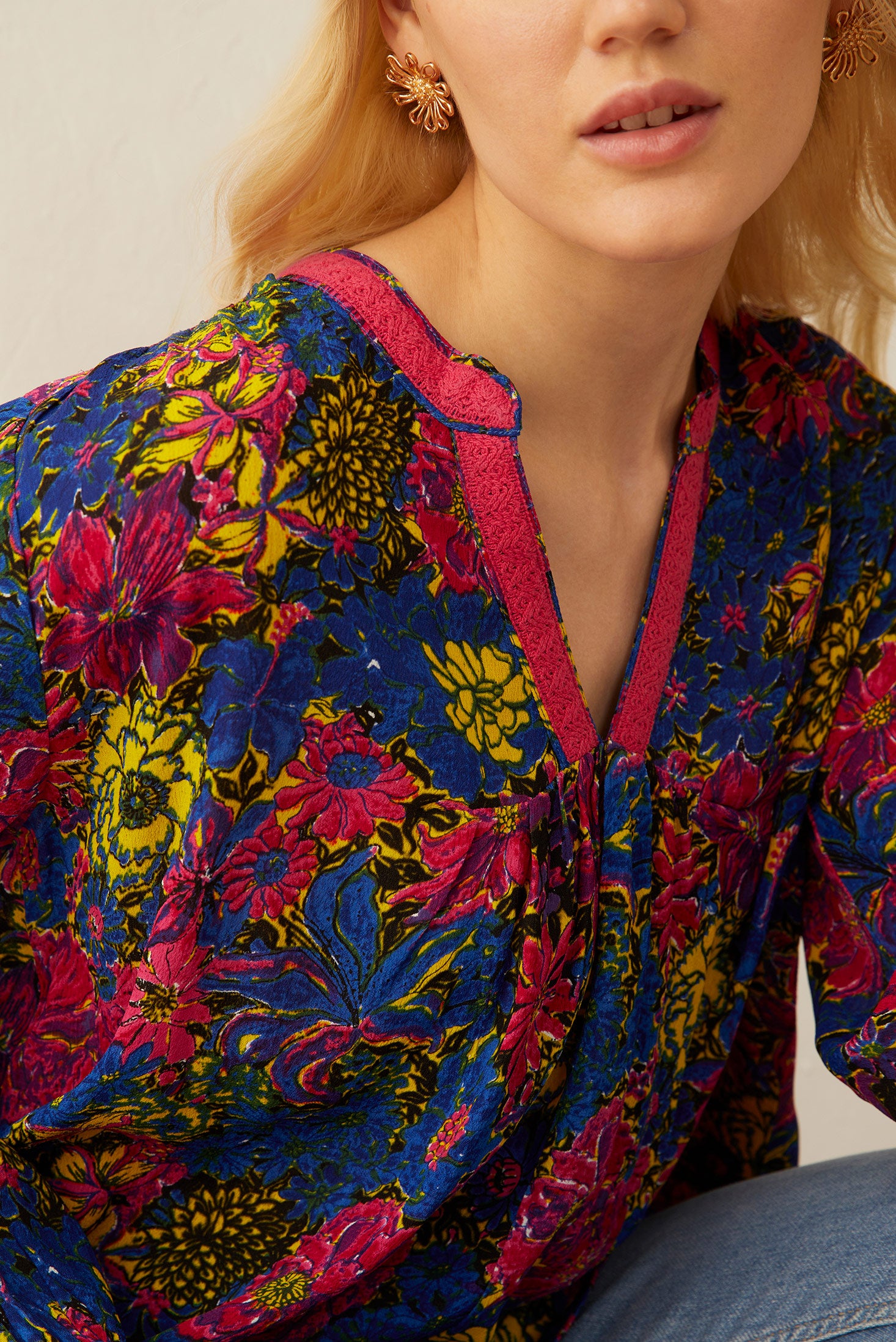 Dubre Ann Floral Top - Myra USA