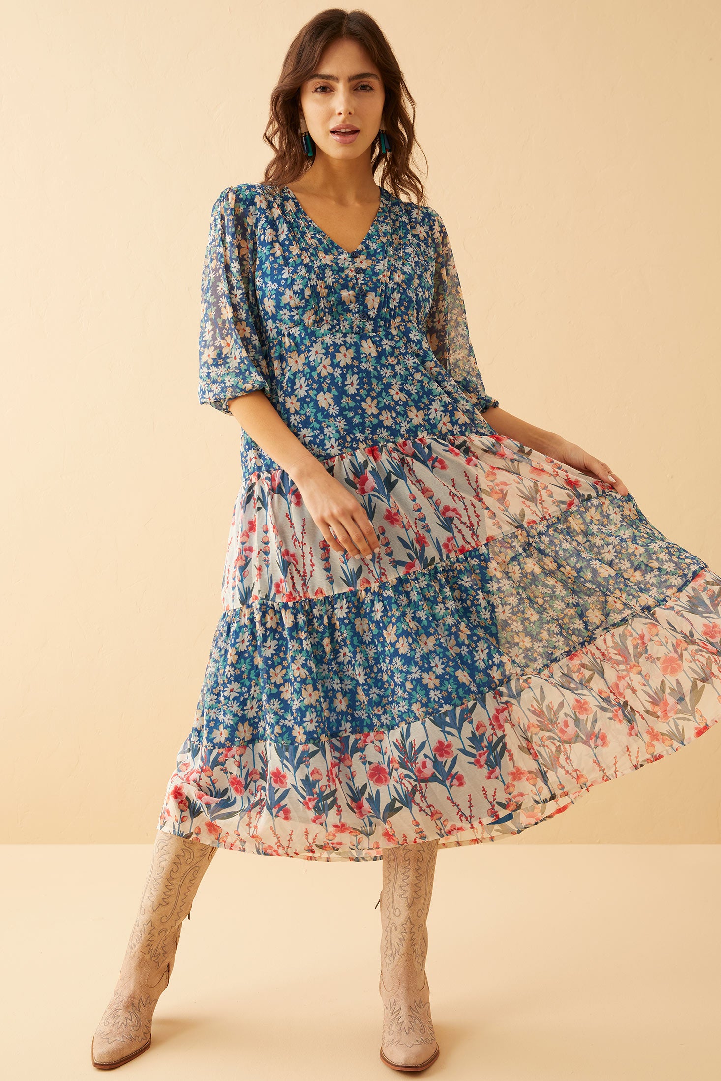 Cora Kaye Drop Waist Dress - Myra USA